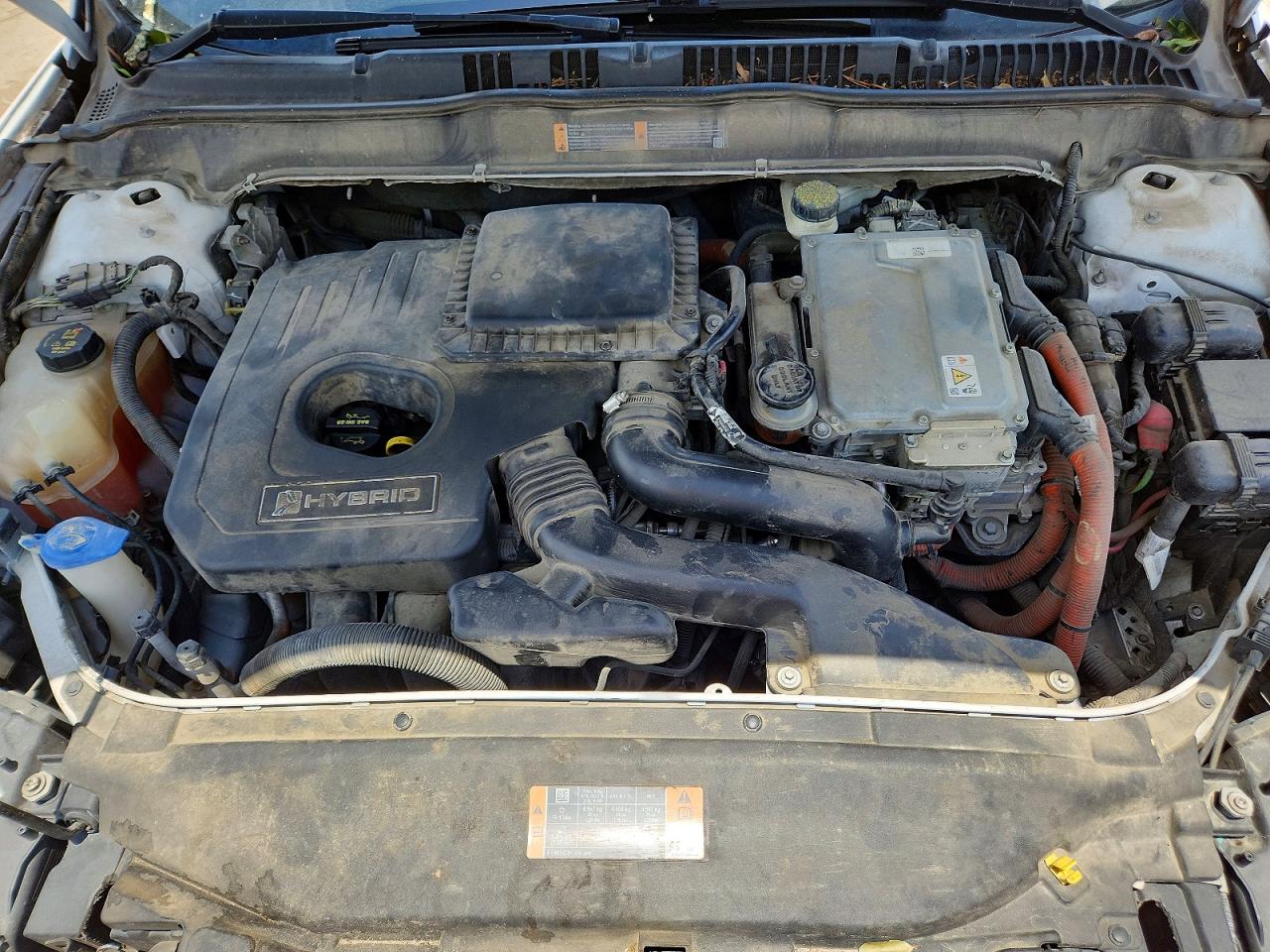 2013 Ford Fusion Titanium Hev White vin: 3FA6P0RUXDR388720
