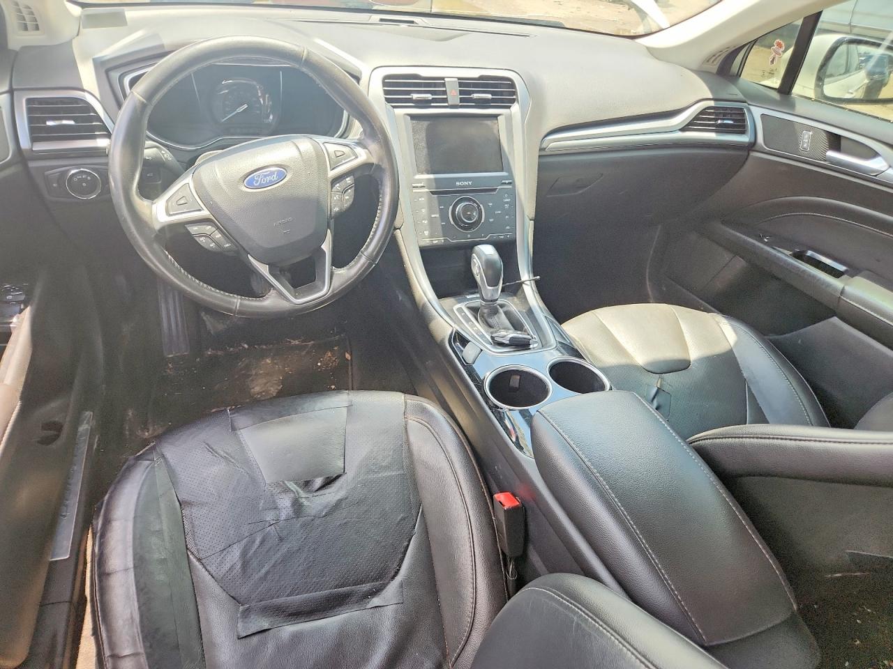 2013 Ford Fusion Titanium Hev White vin: 3FA6P0RUXDR388720