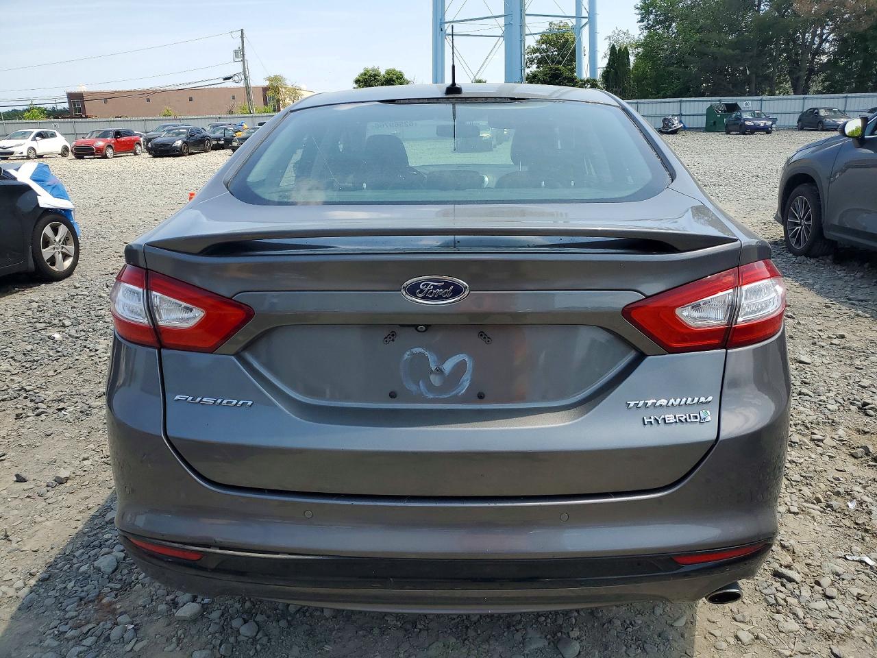 2014 Ford Fusion Titanium Hev Silver vin: 3FA6P0RUXER117223