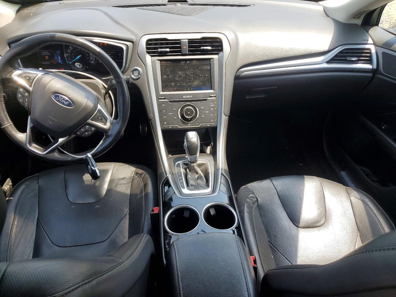 2014 Ford Fusion Titanium Hev Silver vin: 3FA6P0RUXER117223