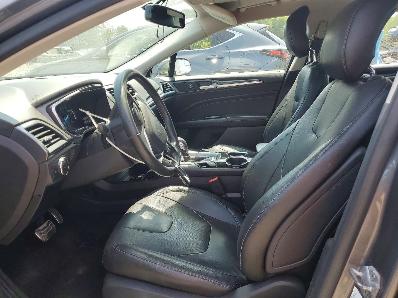 2014 Ford Fusion Titanium Hev Silver vin: 3FA6P0RUXER117223