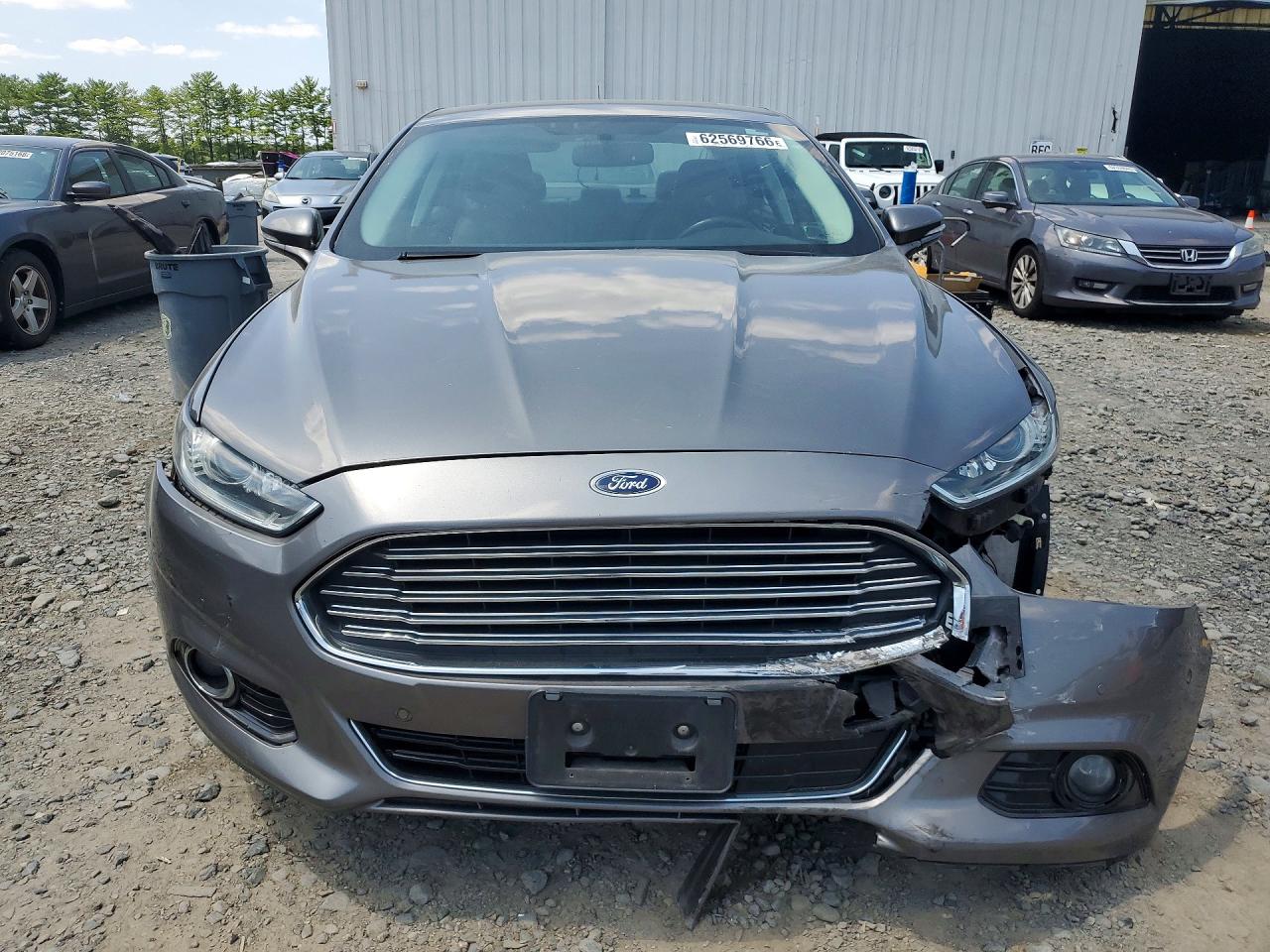 2014 Ford Fusion Titanium Hev Silver vin: 3FA6P0RUXER117223