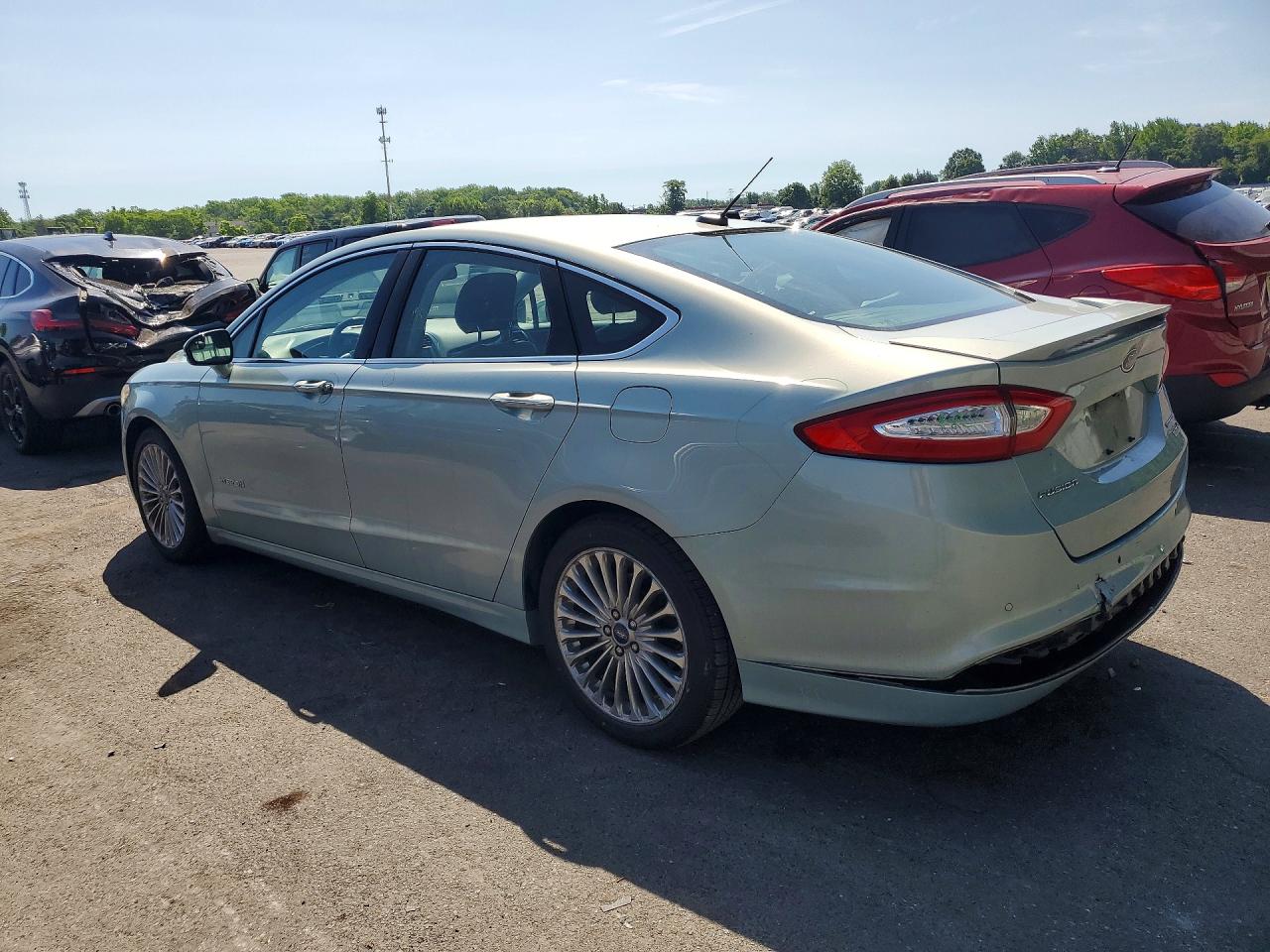 2014 Ford Fusion Titanium Hev Blue vin: 3FA6P0RUXER117481