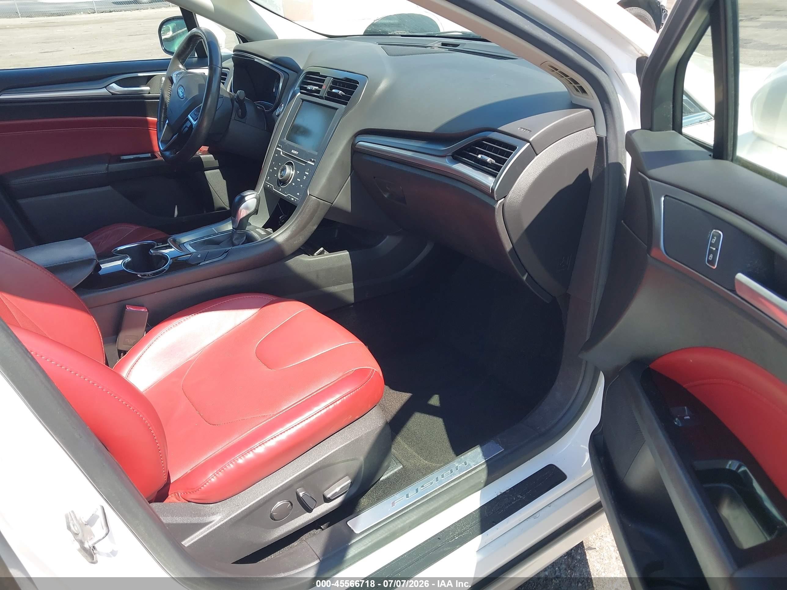 2014 Ford Fusion Hybrid Titanium White vin: 3FA6P0RUXER274525