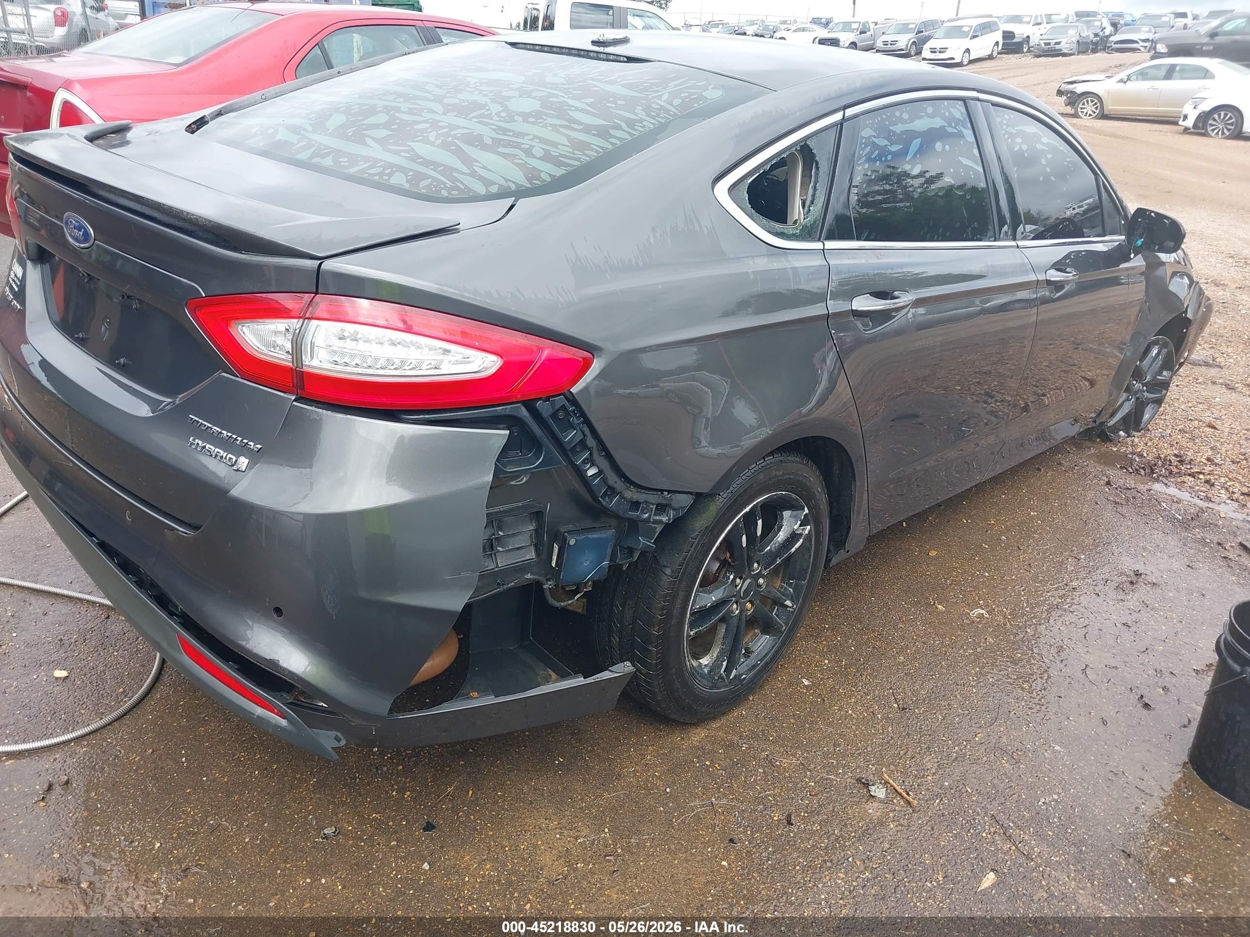 2015 Ford Fusion Hybrid Titanium Gray vin: 3FA6P0RUXFR197771