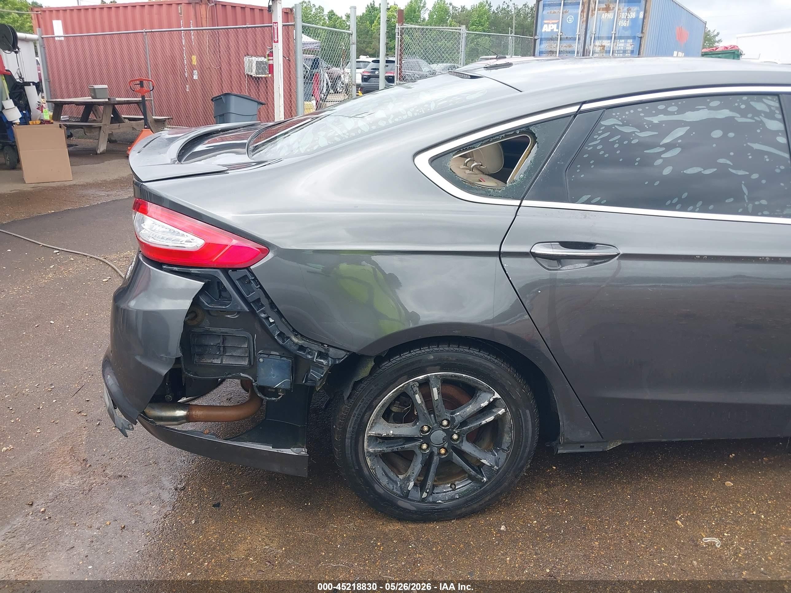 2015 Ford Fusion Hybrid Titanium Gray vin: 3FA6P0RUXFR197771