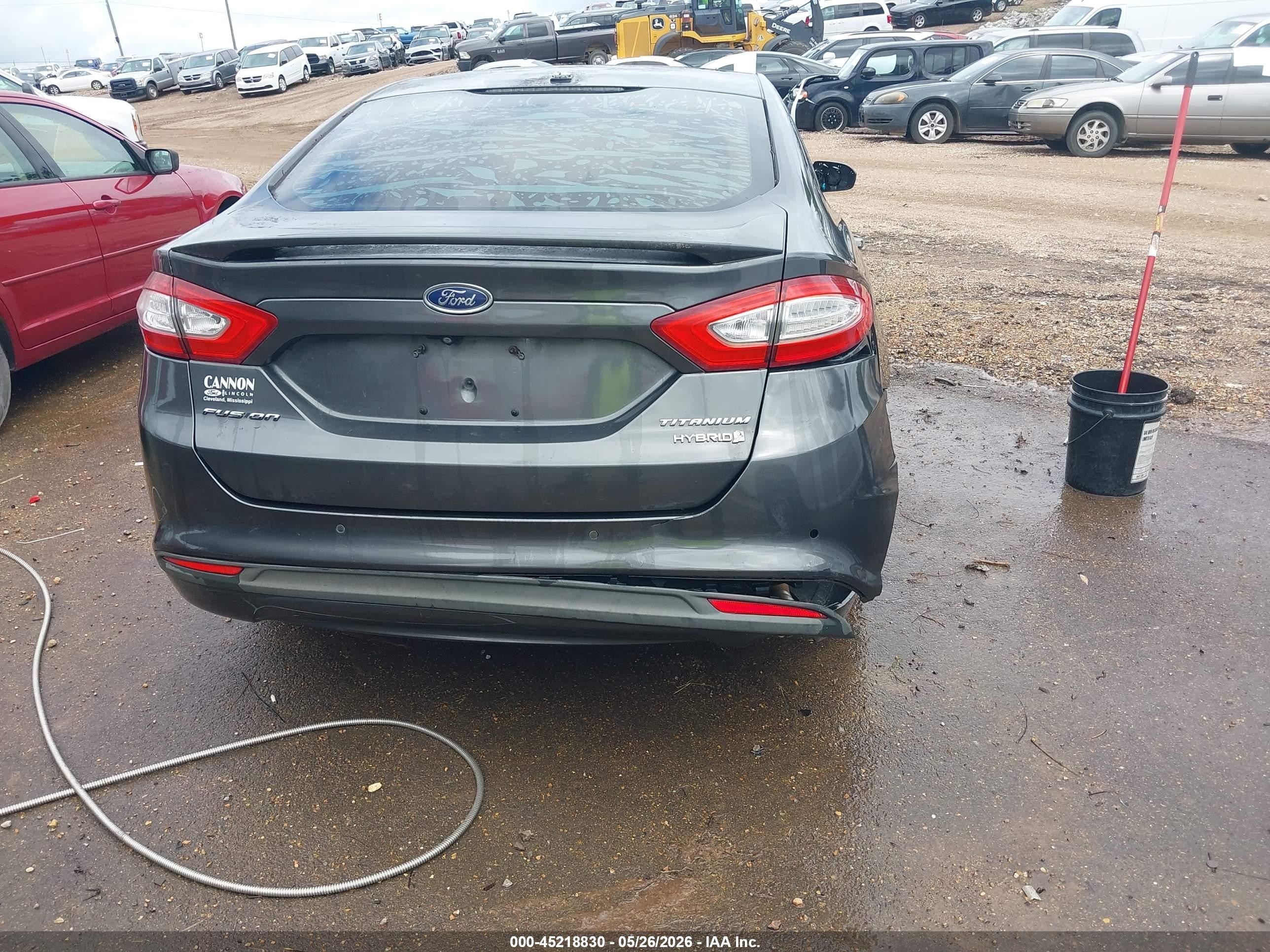 2015 Ford Fusion Hybrid Titanium Gray vin: 3FA6P0RUXFR197771