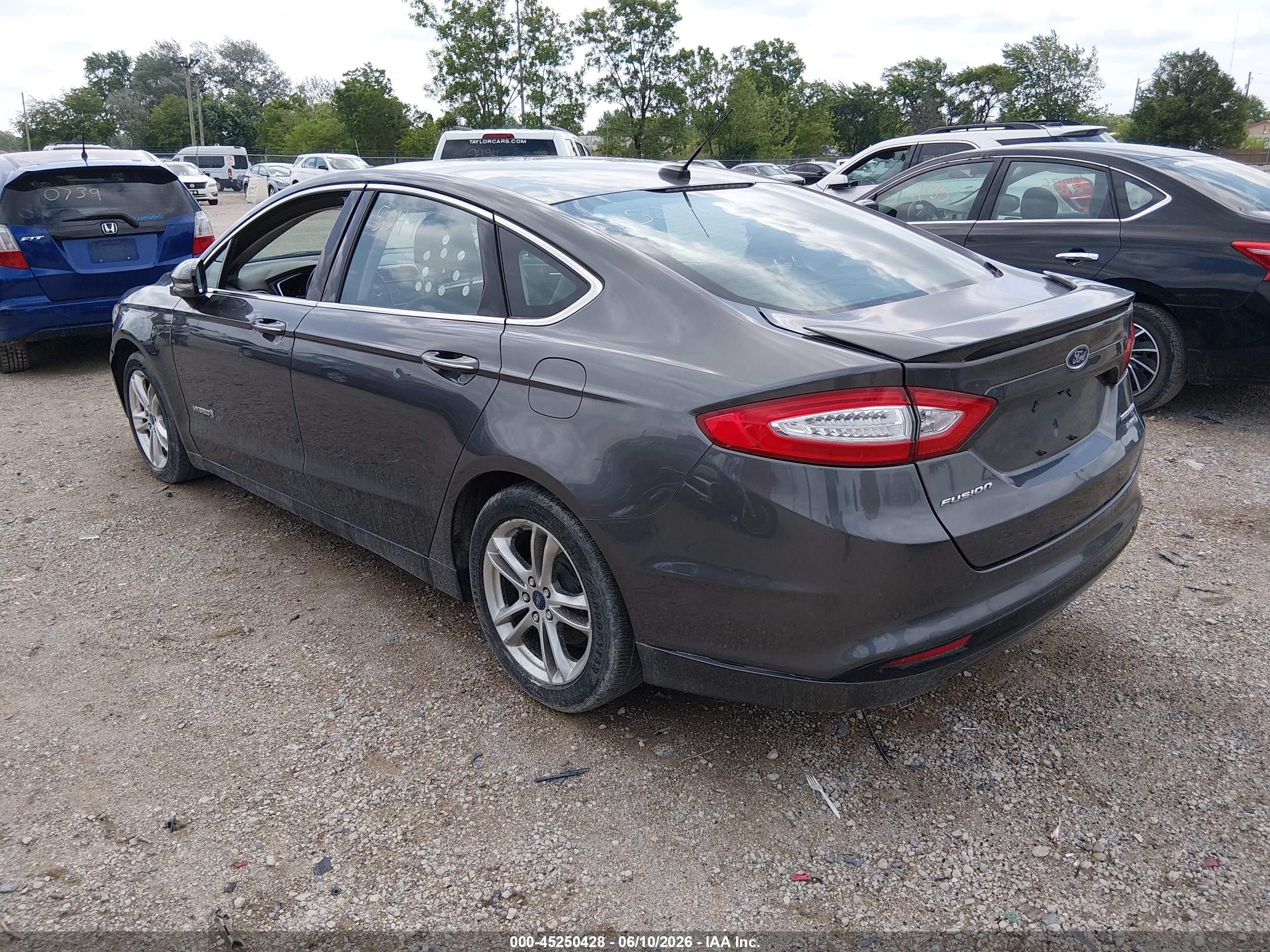 2015 Ford Fusion Hybrid Titanium Gray vin: 3FA6P0RUXFR242692