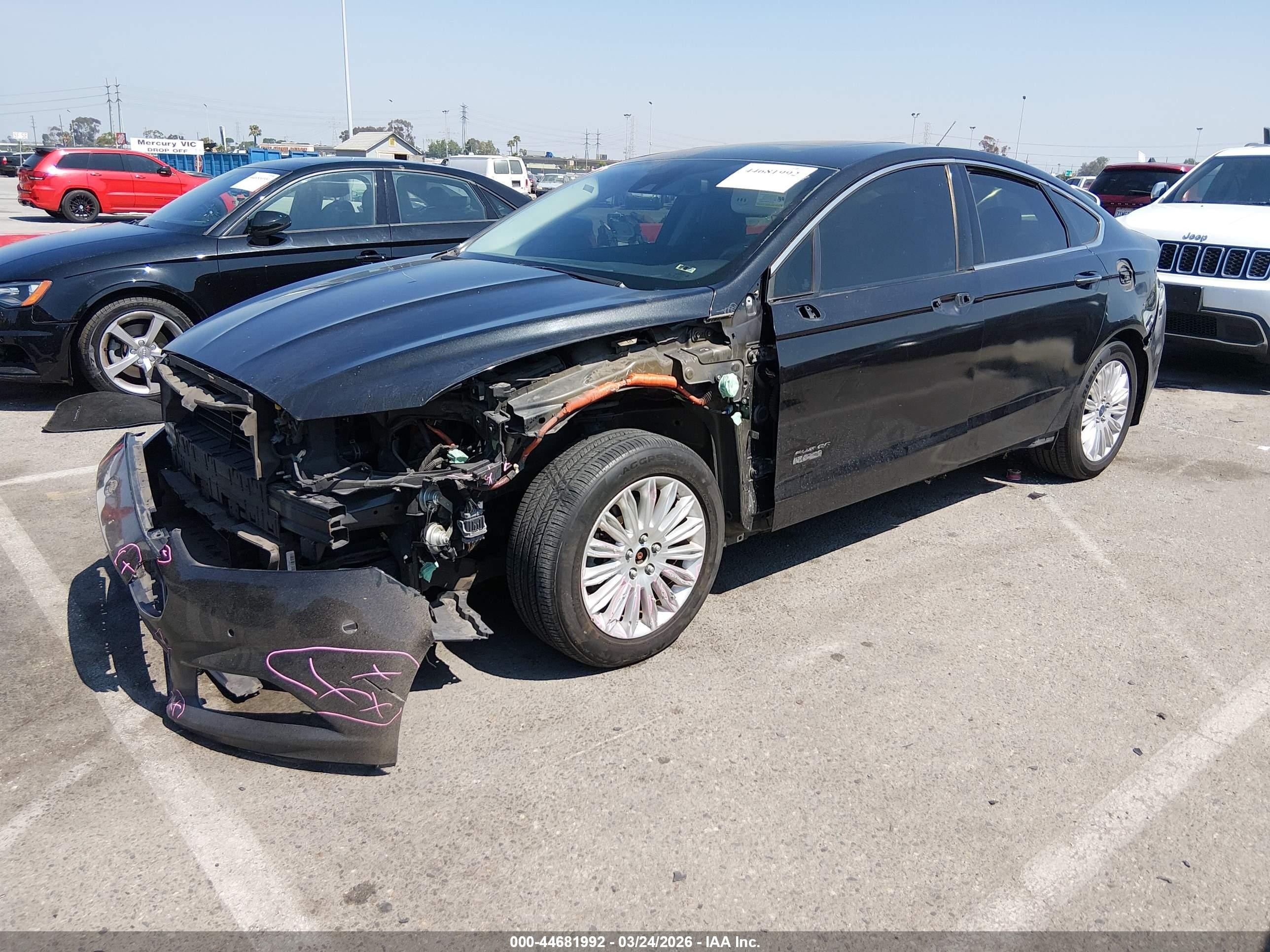 2013 Ford Fusion Energi Titanium Black vin: 3FA6P0SU0DR303703