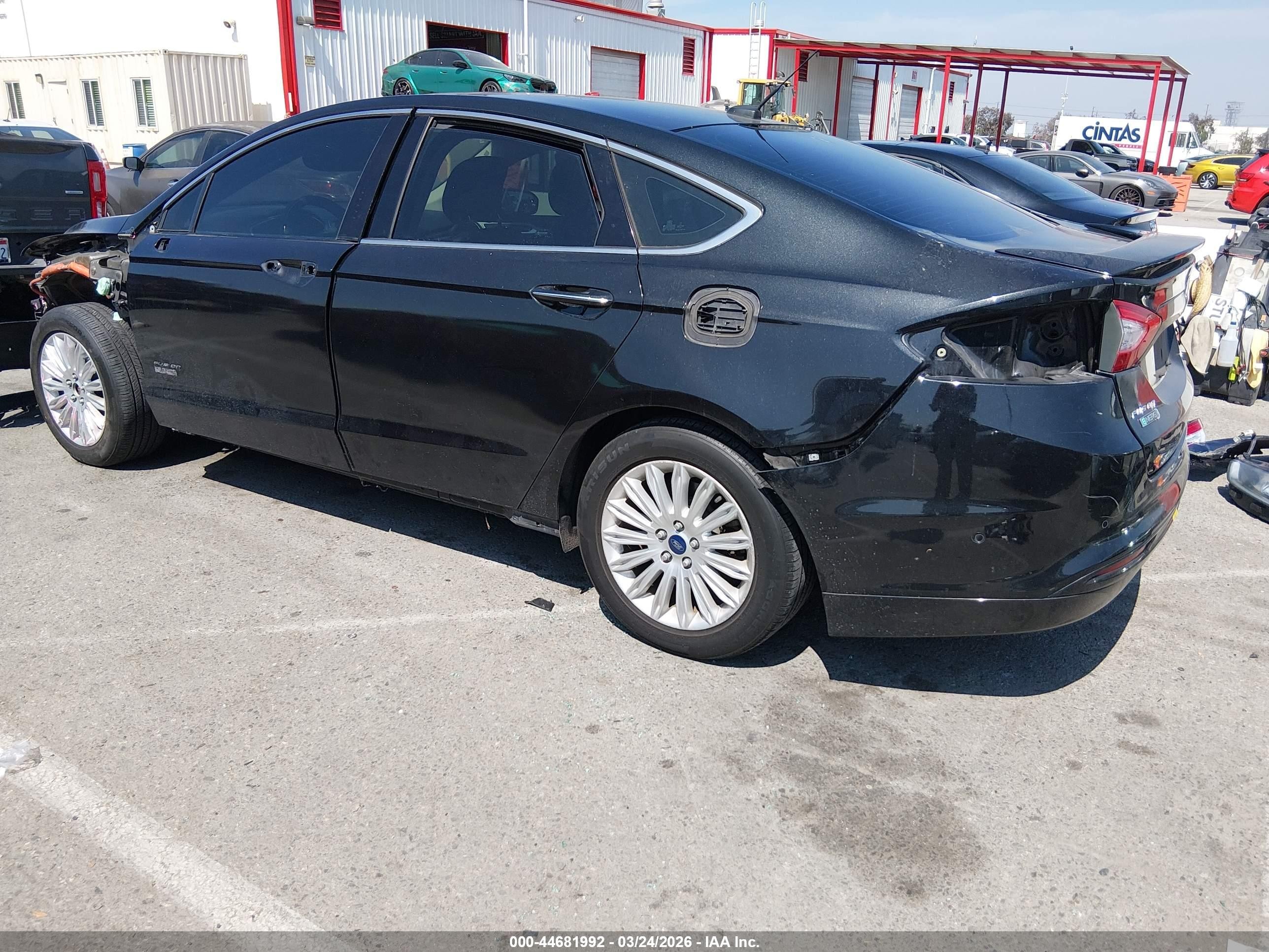 2013 Ford Fusion Energi Titanium Black vin: 3FA6P0SU0DR303703