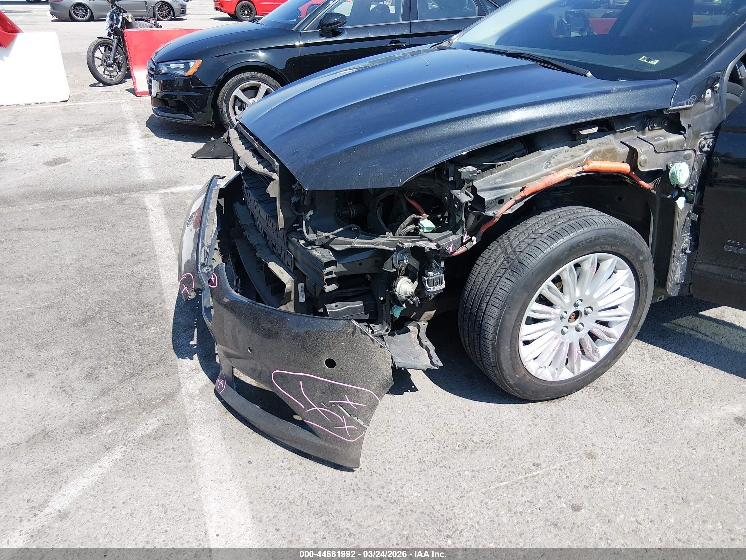2013 Ford Fusion Energi Titanium Black vin: 3FA6P0SU0DR303703