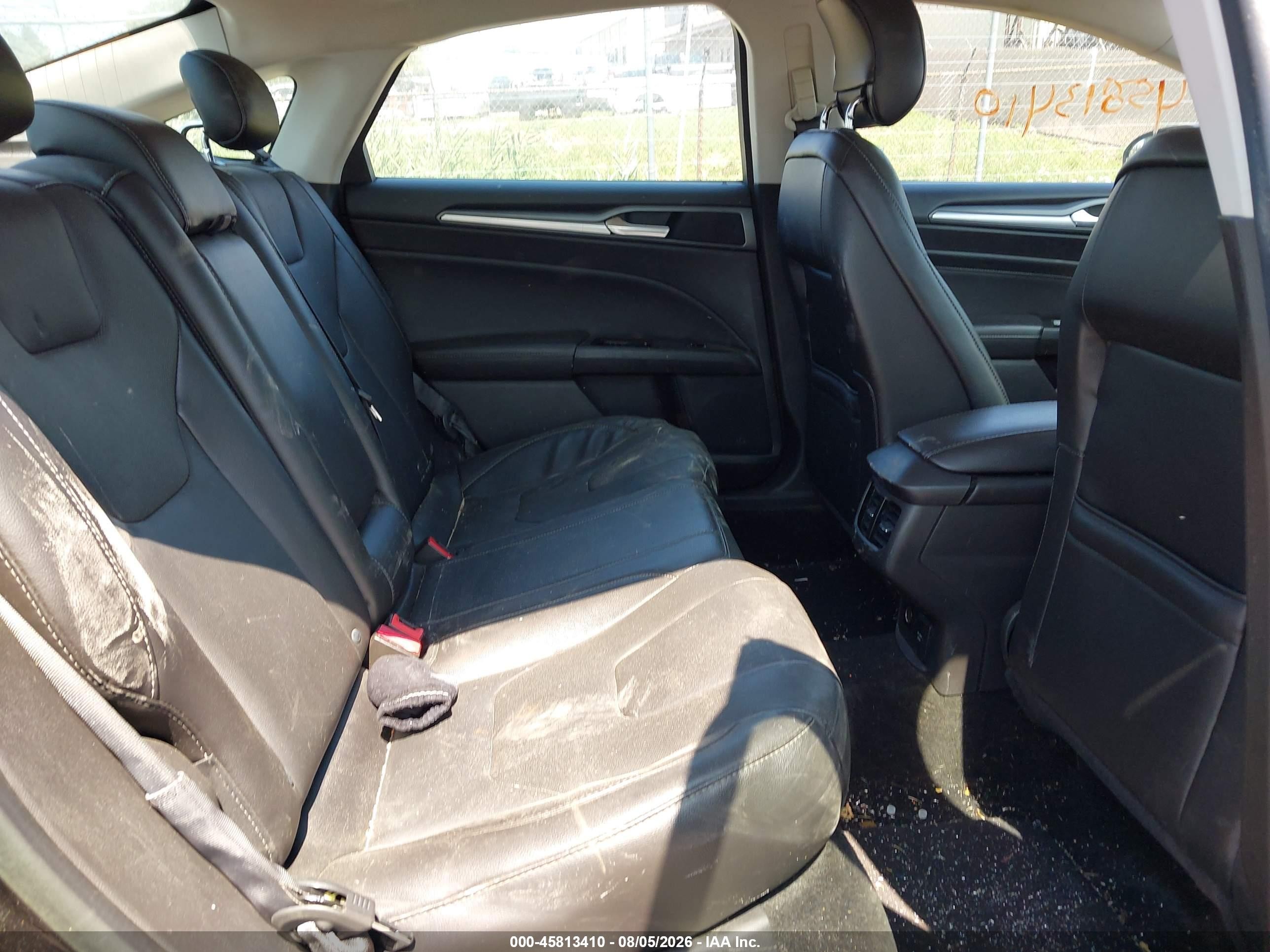 2014 Ford Fusion Energi Titanium Black vin: 3FA6P0SU0ER167946