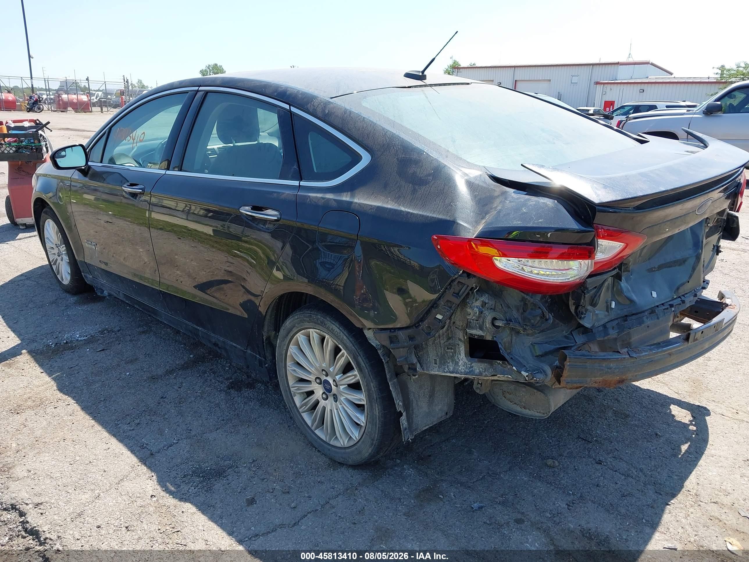 2014 Ford Fusion Energi Titanium Black vin: 3FA6P0SU0ER167946