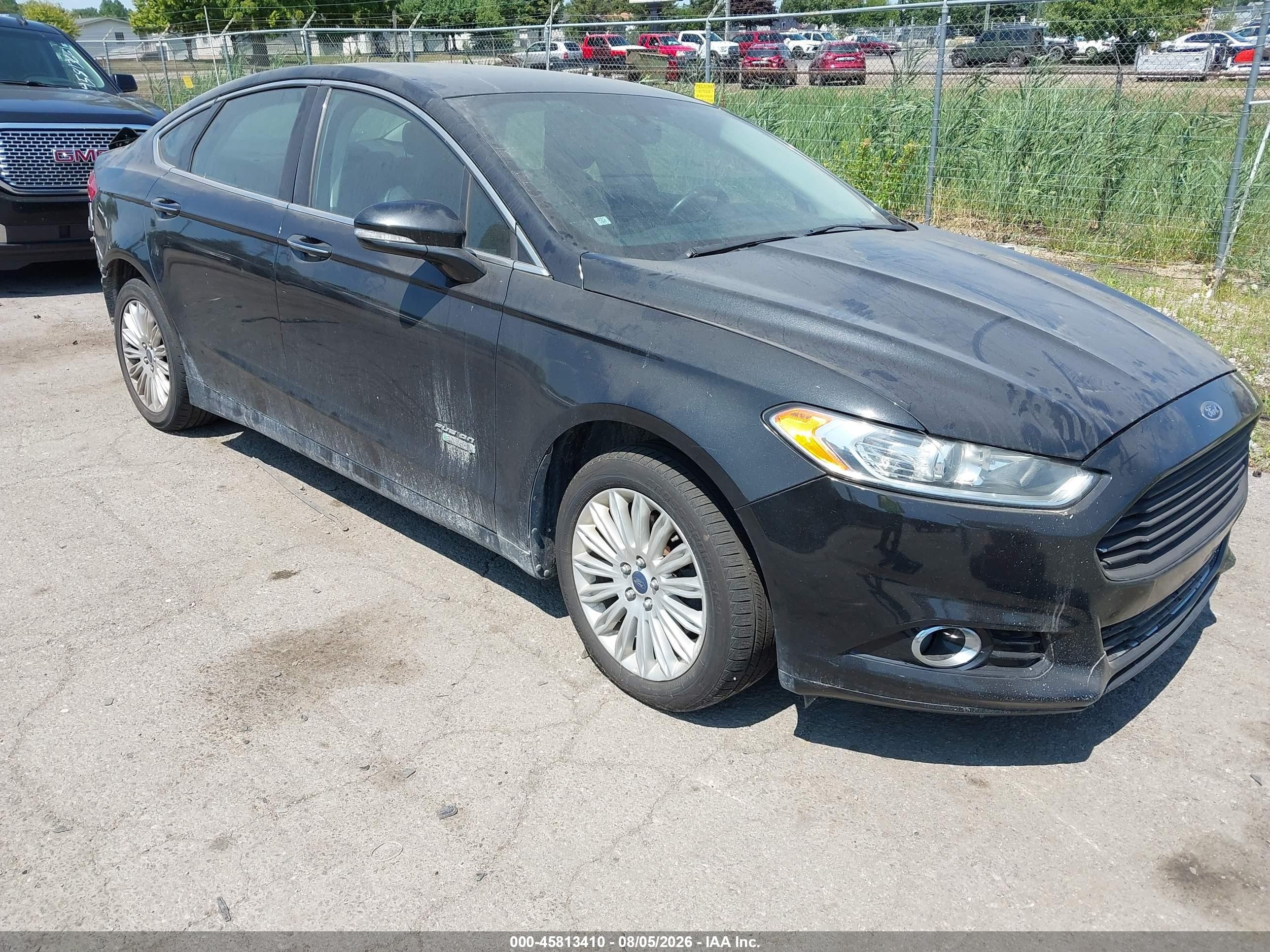 2014 Ford Fusion Energi Titanium Black vin: 3FA6P0SU0ER167946