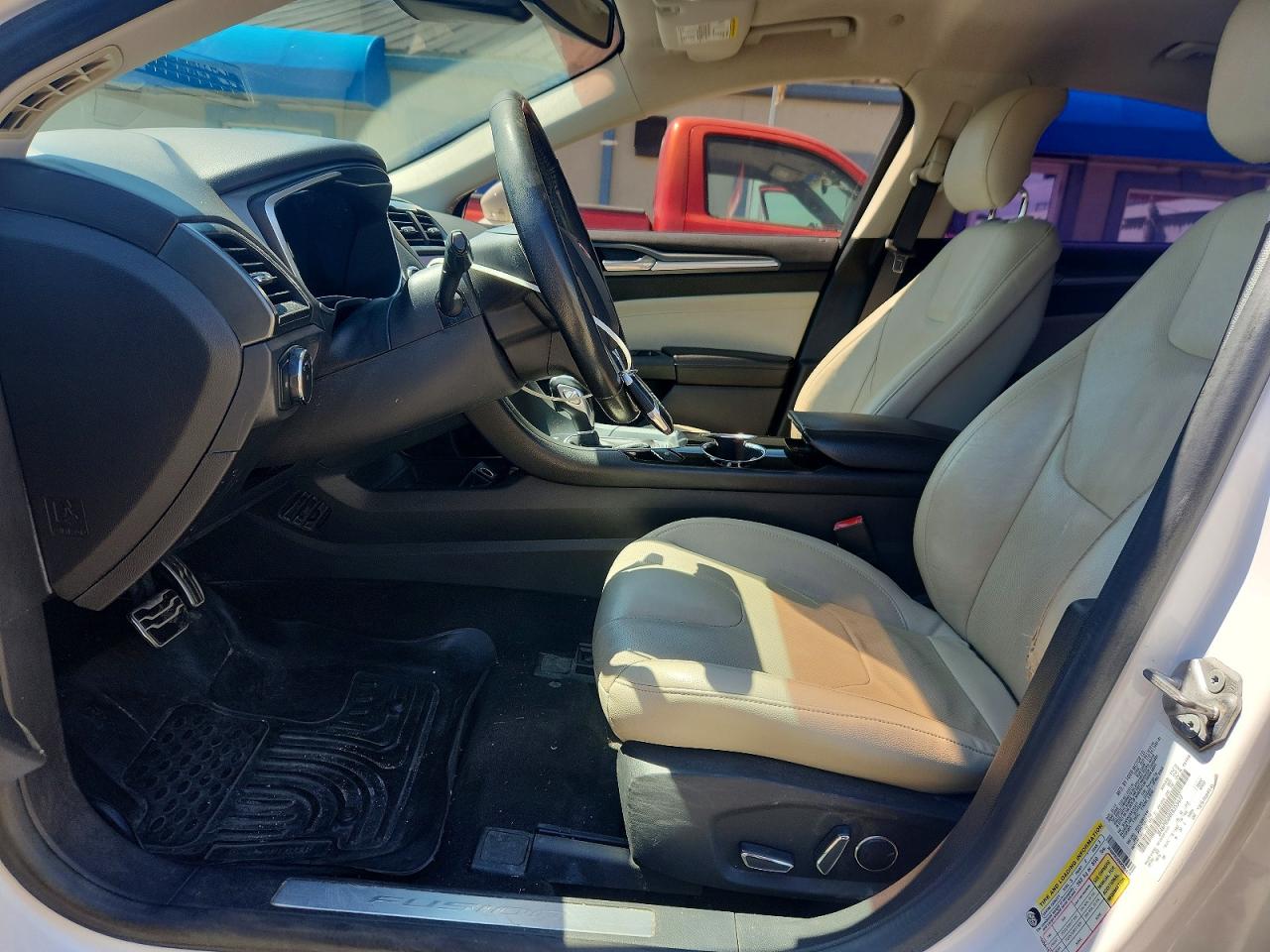 2014 Ford Fusion Titanium Phev White vin: 3FA6P0SU0ER355477