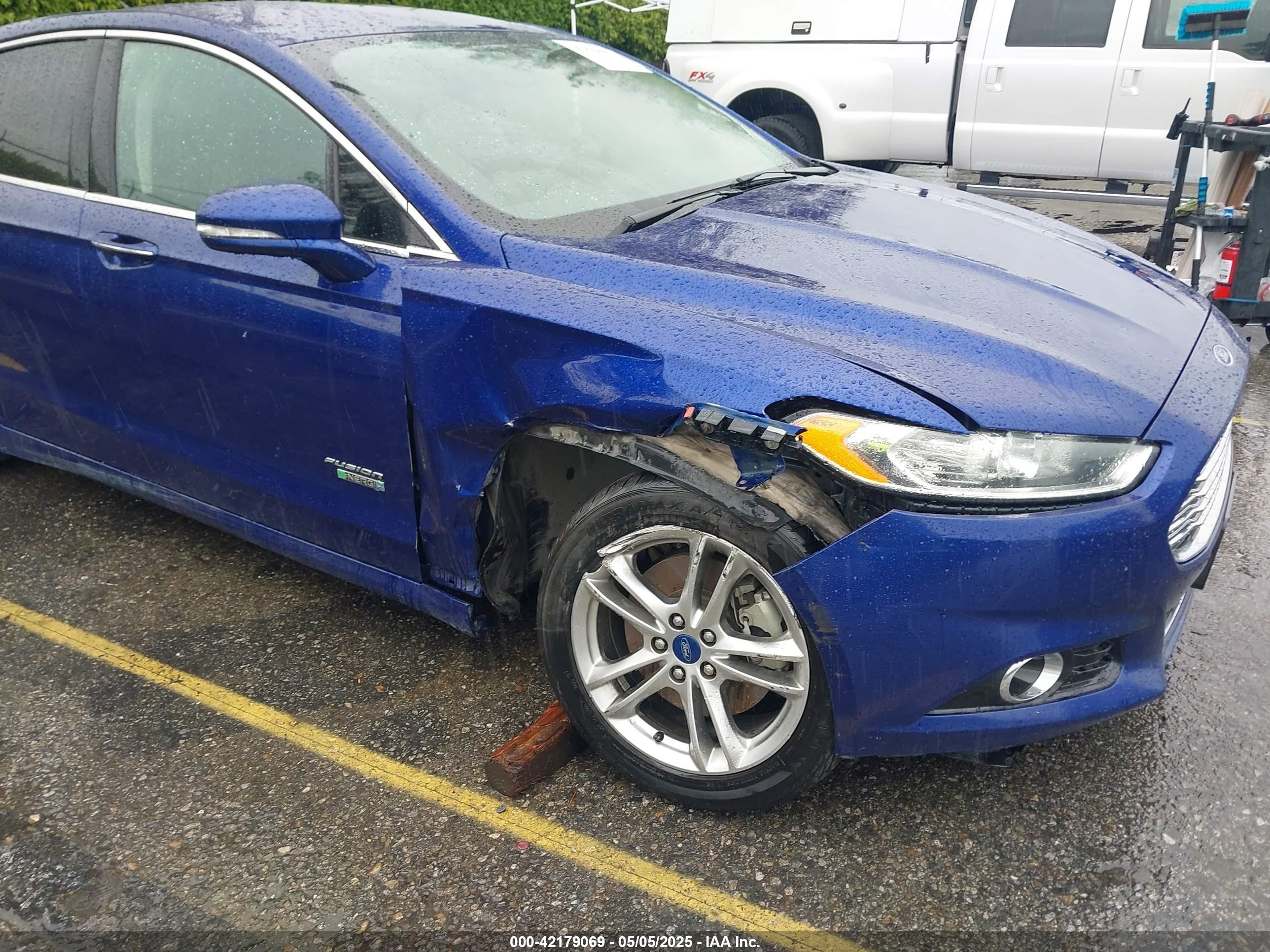 2015 Ford Fusion Energi Titanium Blue vin: 3FA6P0SU0FR128162