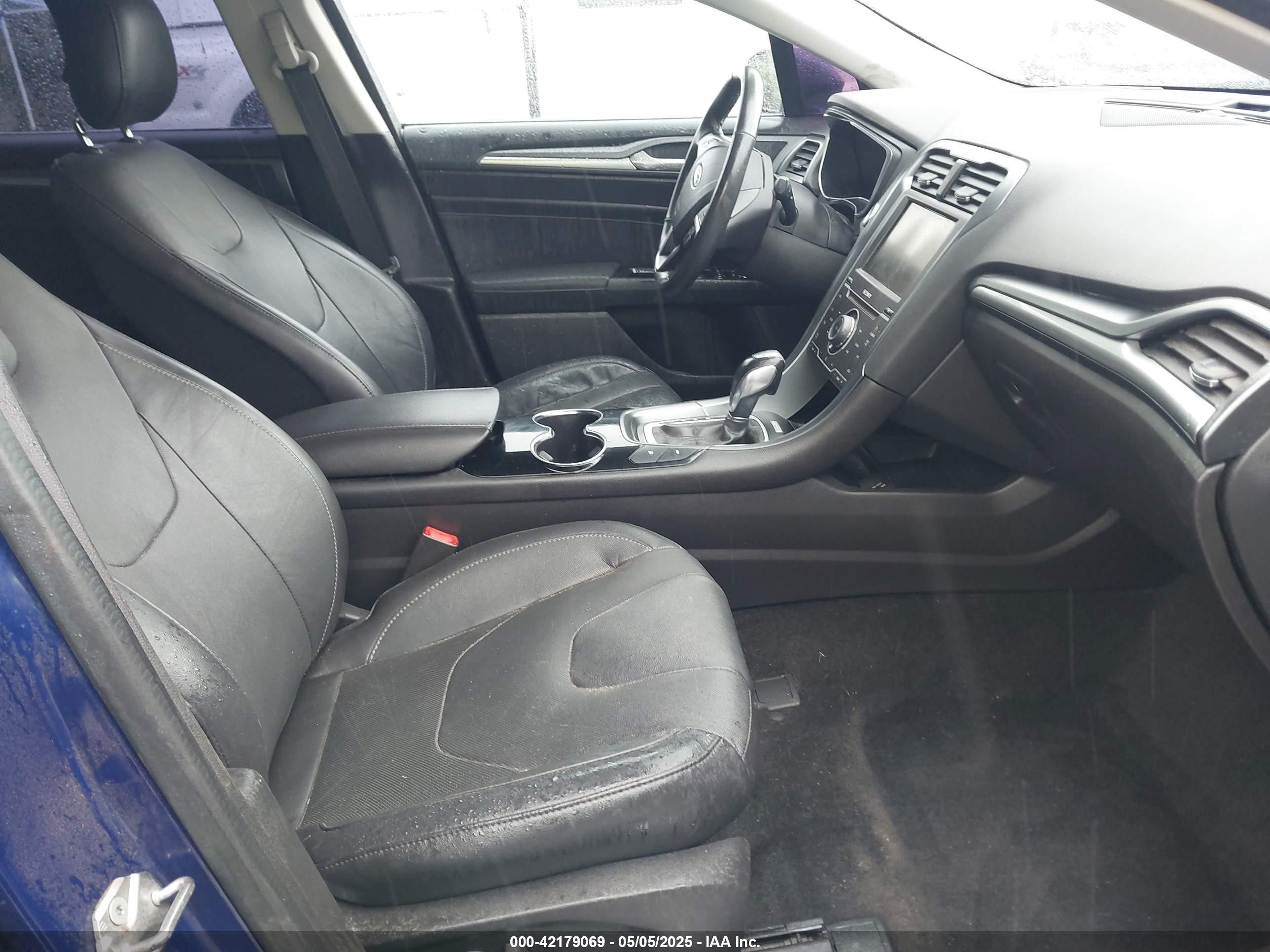 2015 Ford Fusion Energi Titanium Blue vin: 3FA6P0SU0FR128162