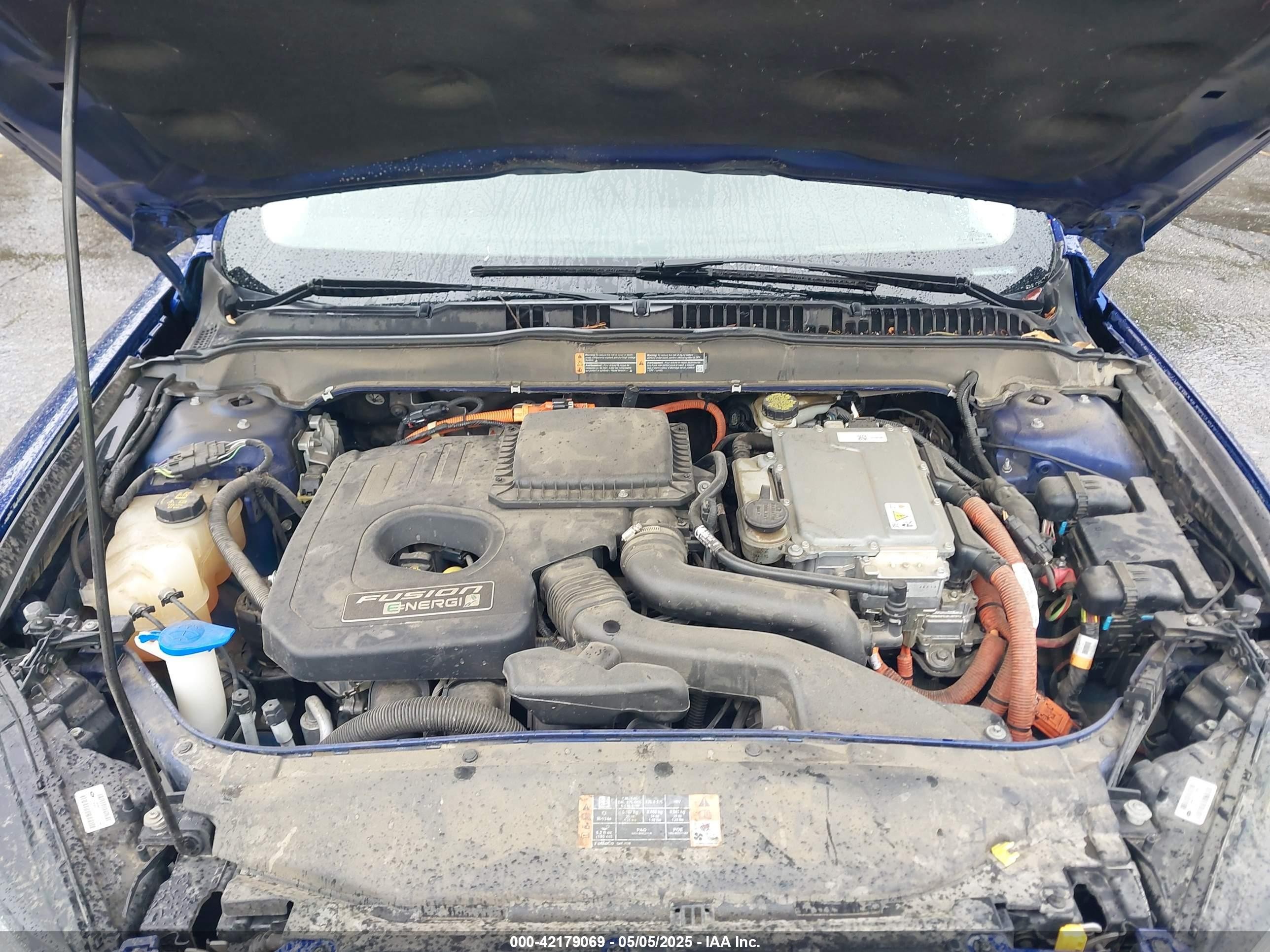 2015 Ford Fusion Energi Titanium Blue vin: 3FA6P0SU0FR128162