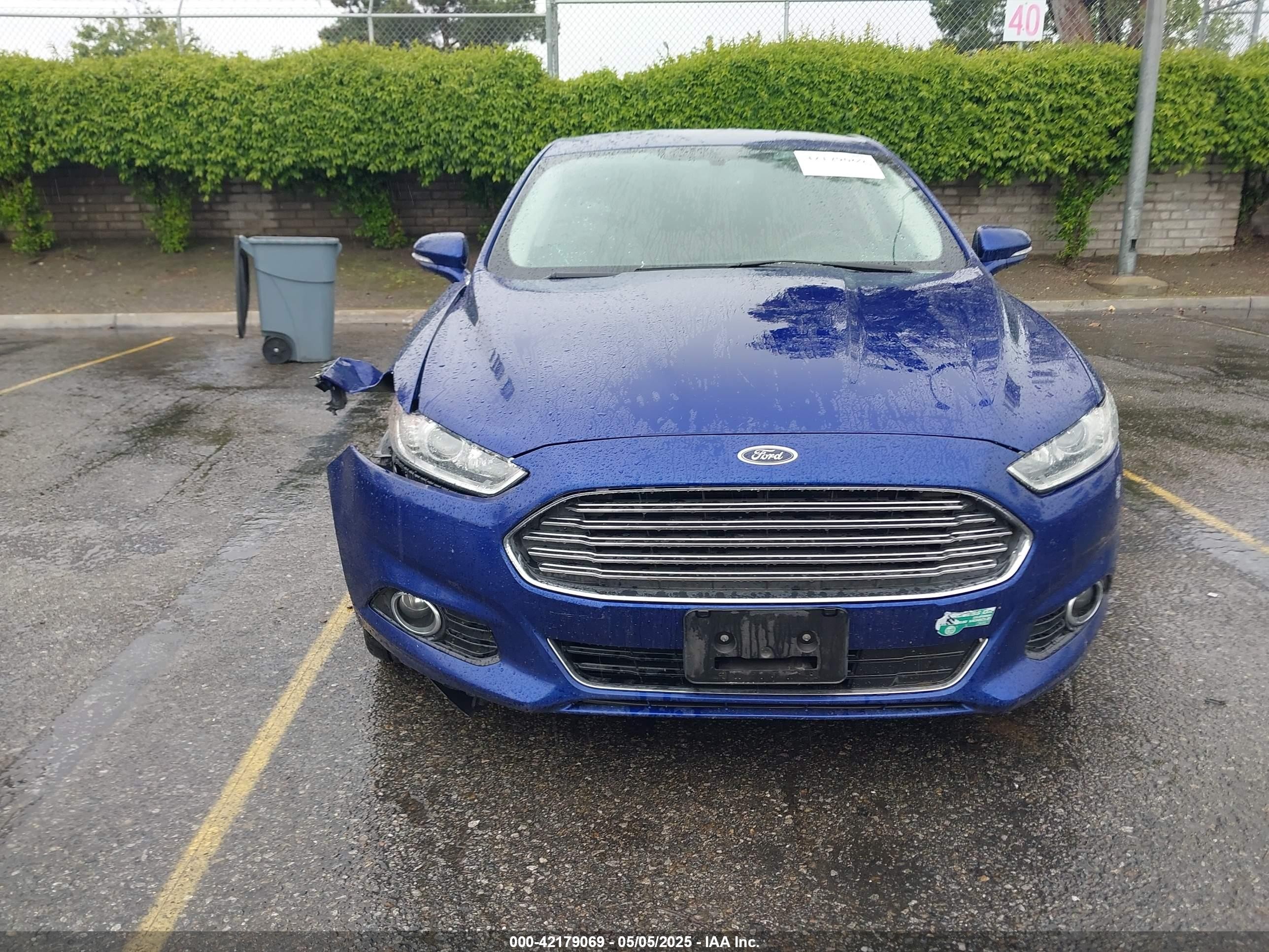 2015 Ford Fusion Energi Titanium Blue vin: 3FA6P0SU0FR128162
