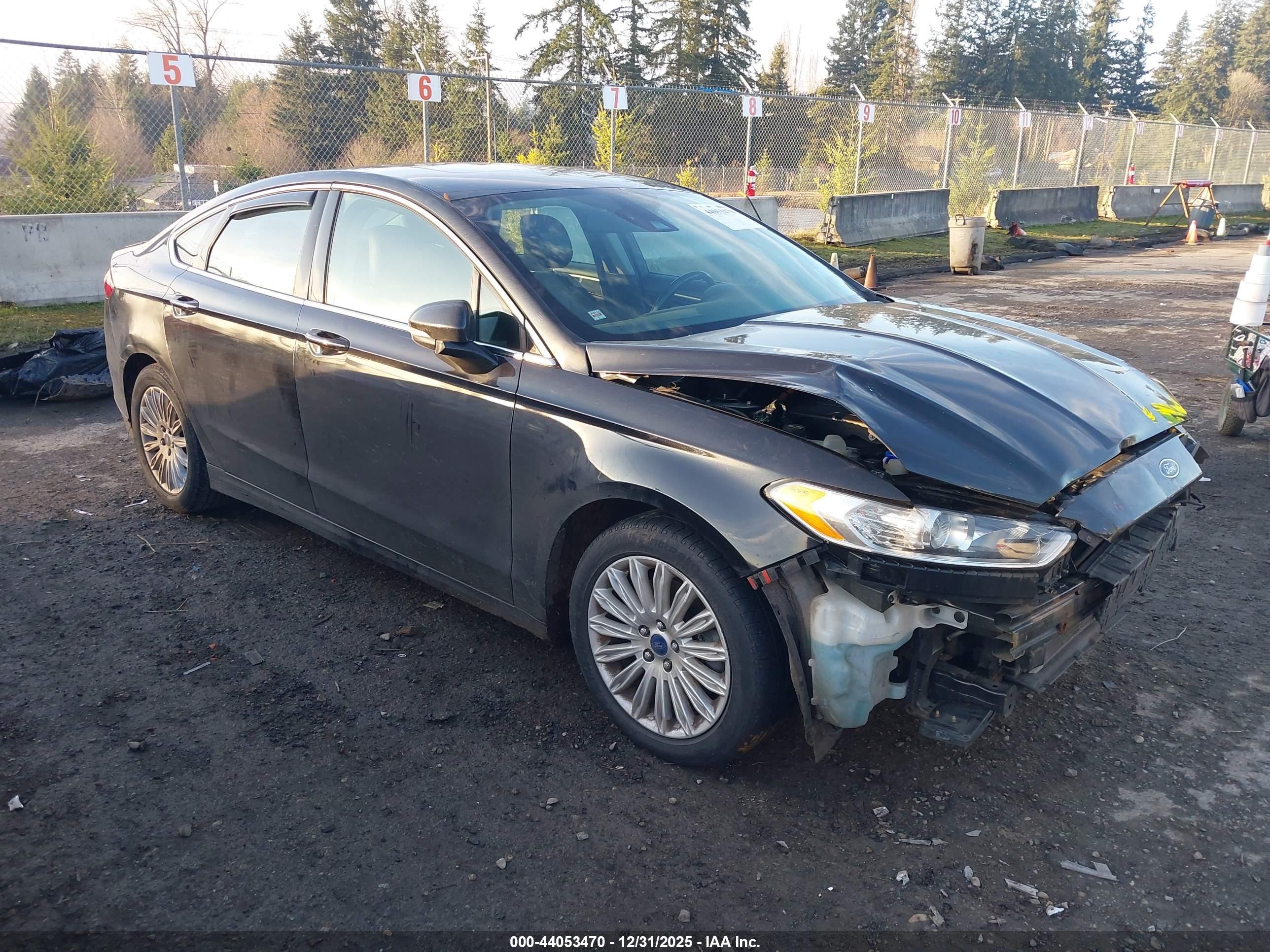 2013 Ford Fusion Energi Titanium Black vin: 3FA6P0SU1DR246153