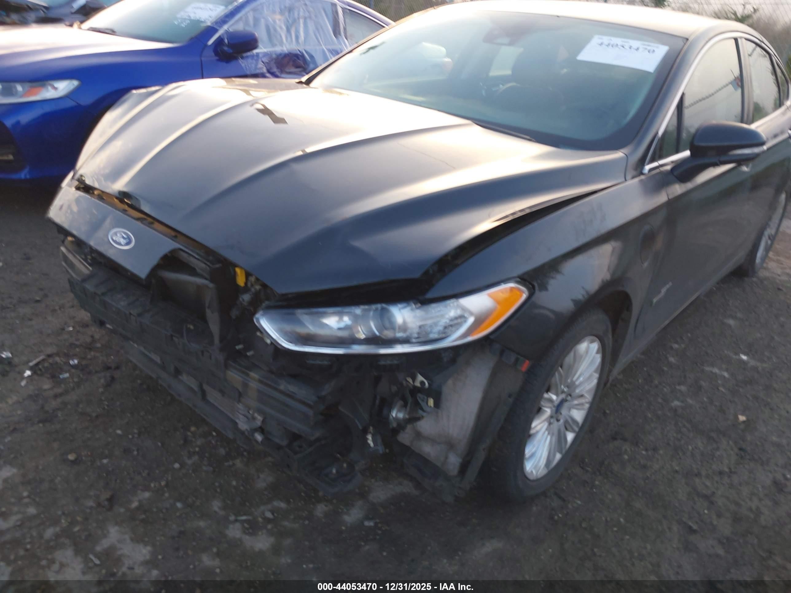 2013 Ford Fusion Energi Titanium Черный vin: 3FA6P0SU1DR246153