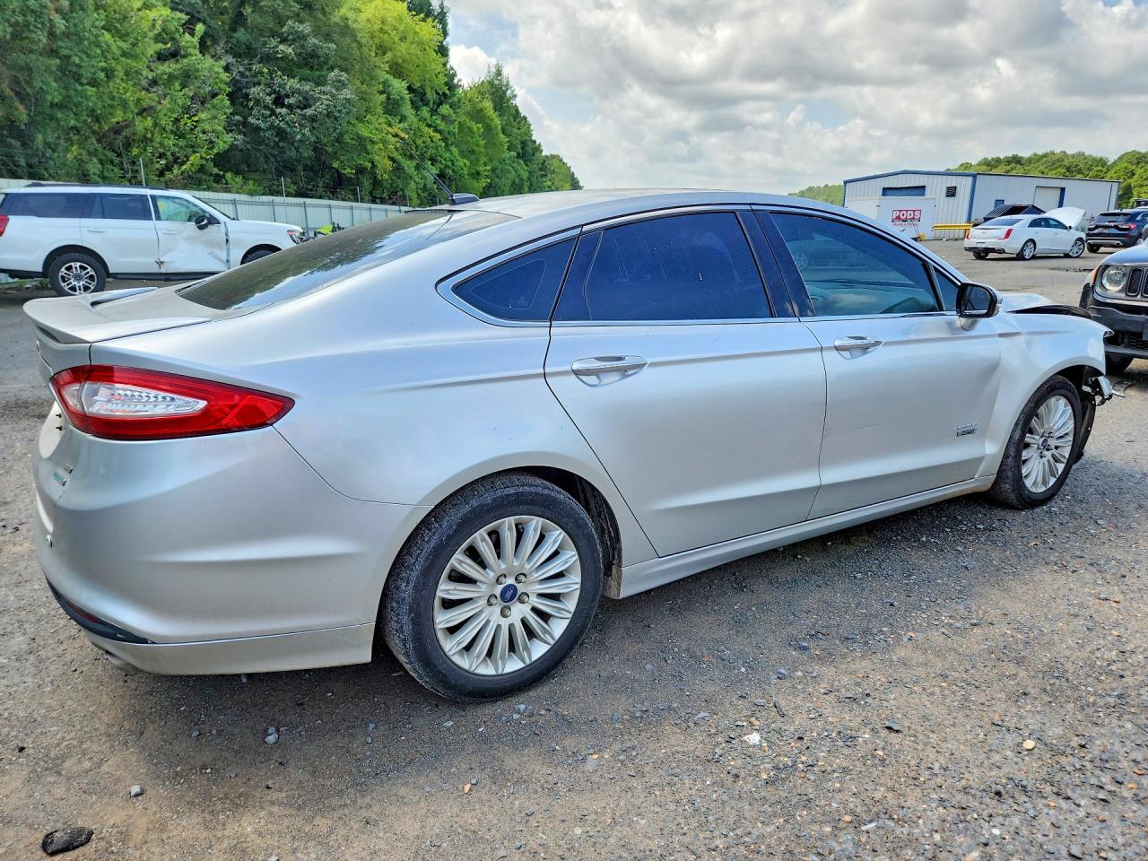 2014 Ford Fusion Titanium Phev Silver vin: 3FA6P0SU1ER146653