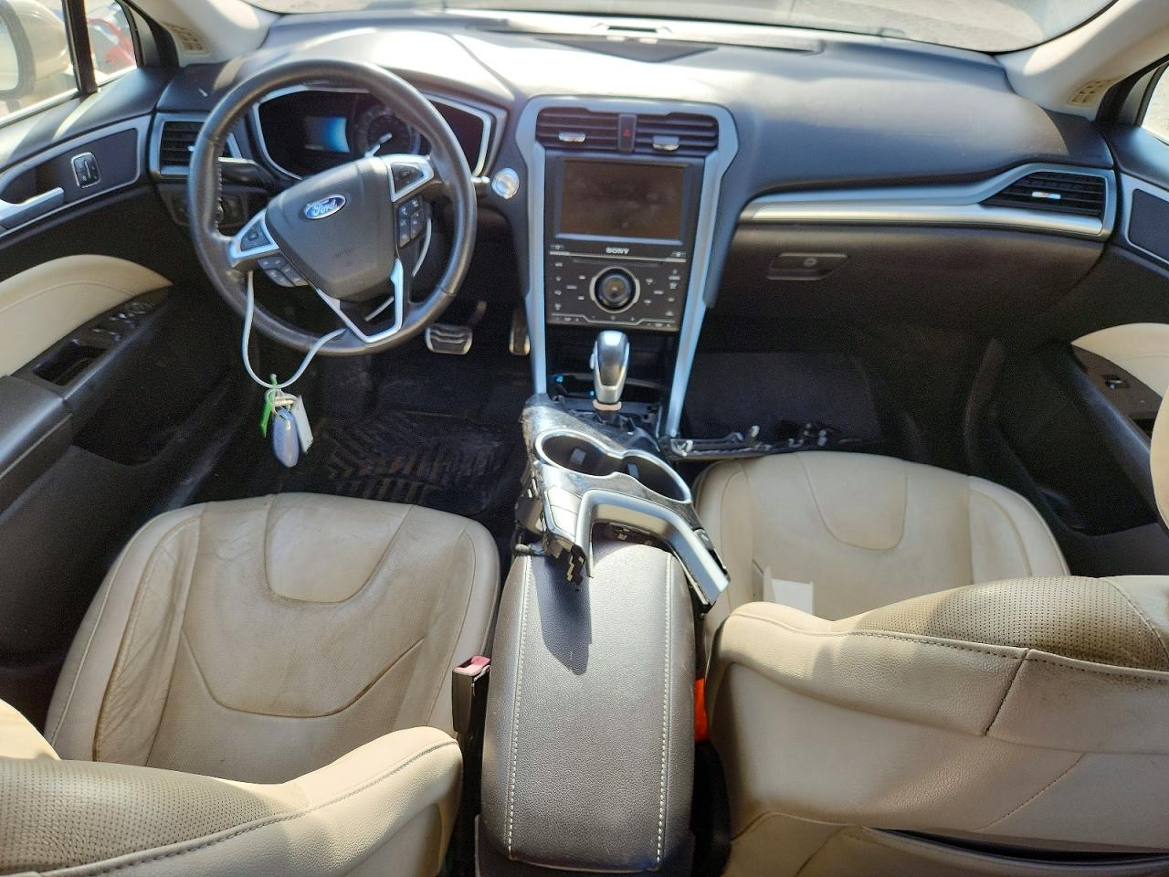 2015 Ford Fusion Titanium Phev Gold vin: 3FA6P0SU1FR300005