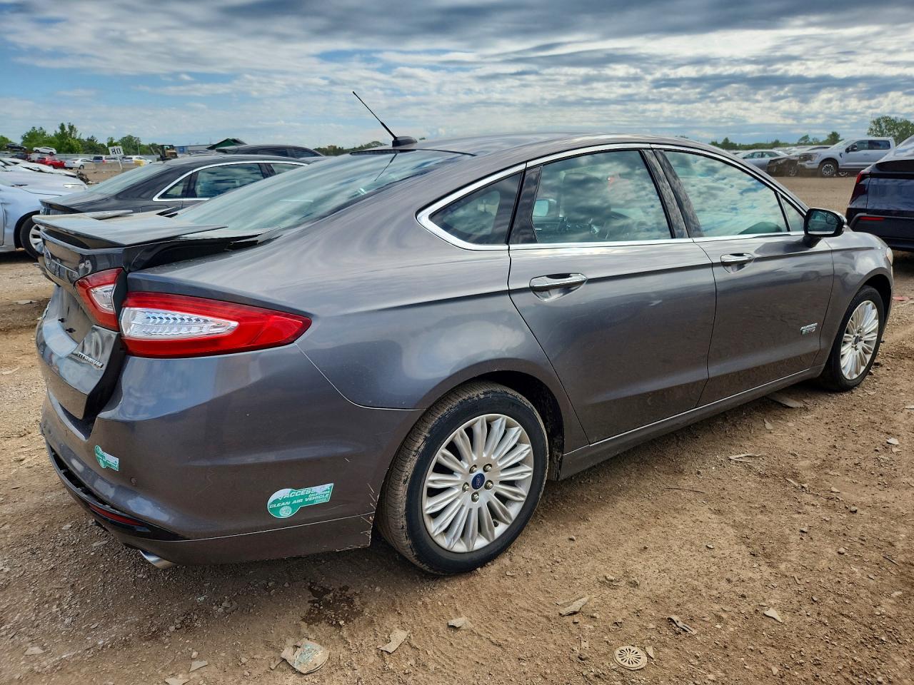 2014 Ford Fusion Titanium Phev Gray vin: 3FA6P0SU2ER177250