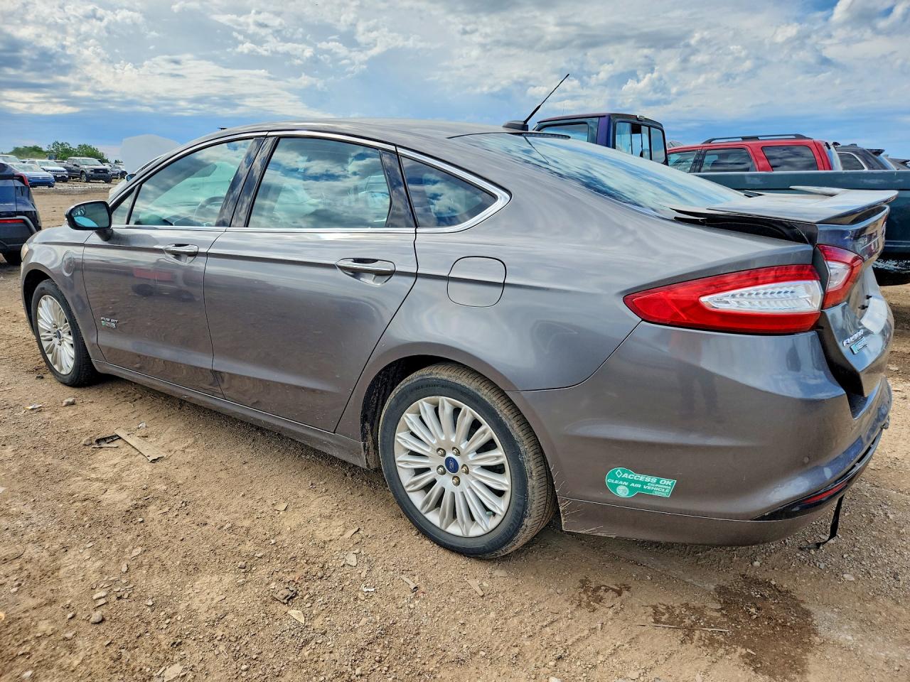 2014 Ford Fusion Titanium Phev Gray vin: 3FA6P0SU2ER177250