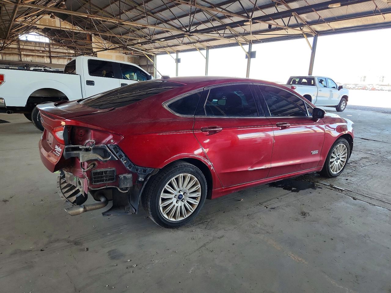 2014 Ford Fusion Titanium Phev Burgundy vin: 3FA6P0SU2ER355903