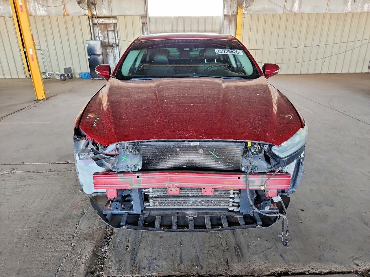 2014 Ford Fusion Titanium Phev Burgundy vin: 3FA6P0SU2ER355903