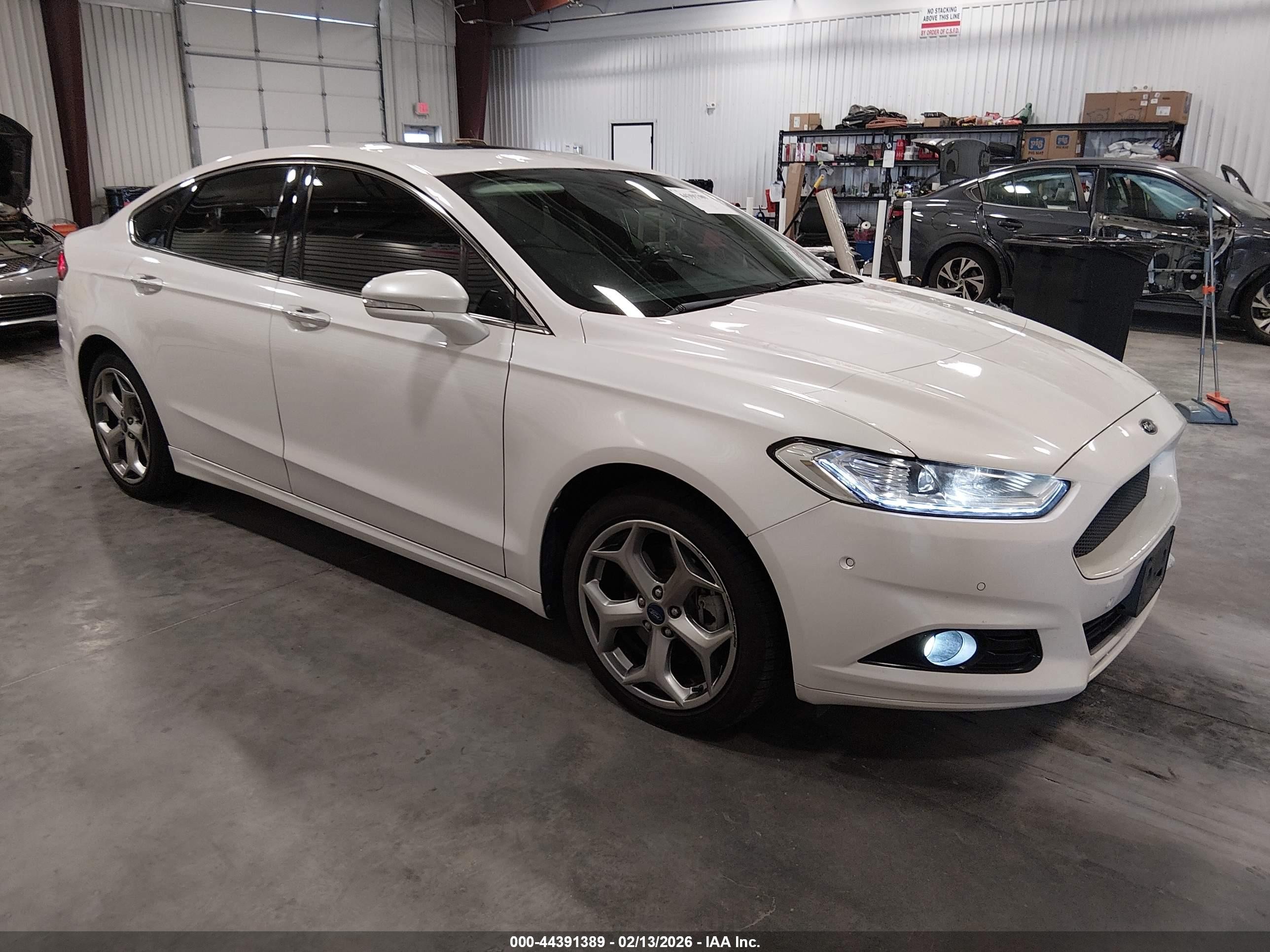 2013 Ford Fusion Energi Titanium White vin: 3FA6P0SU3DR373700