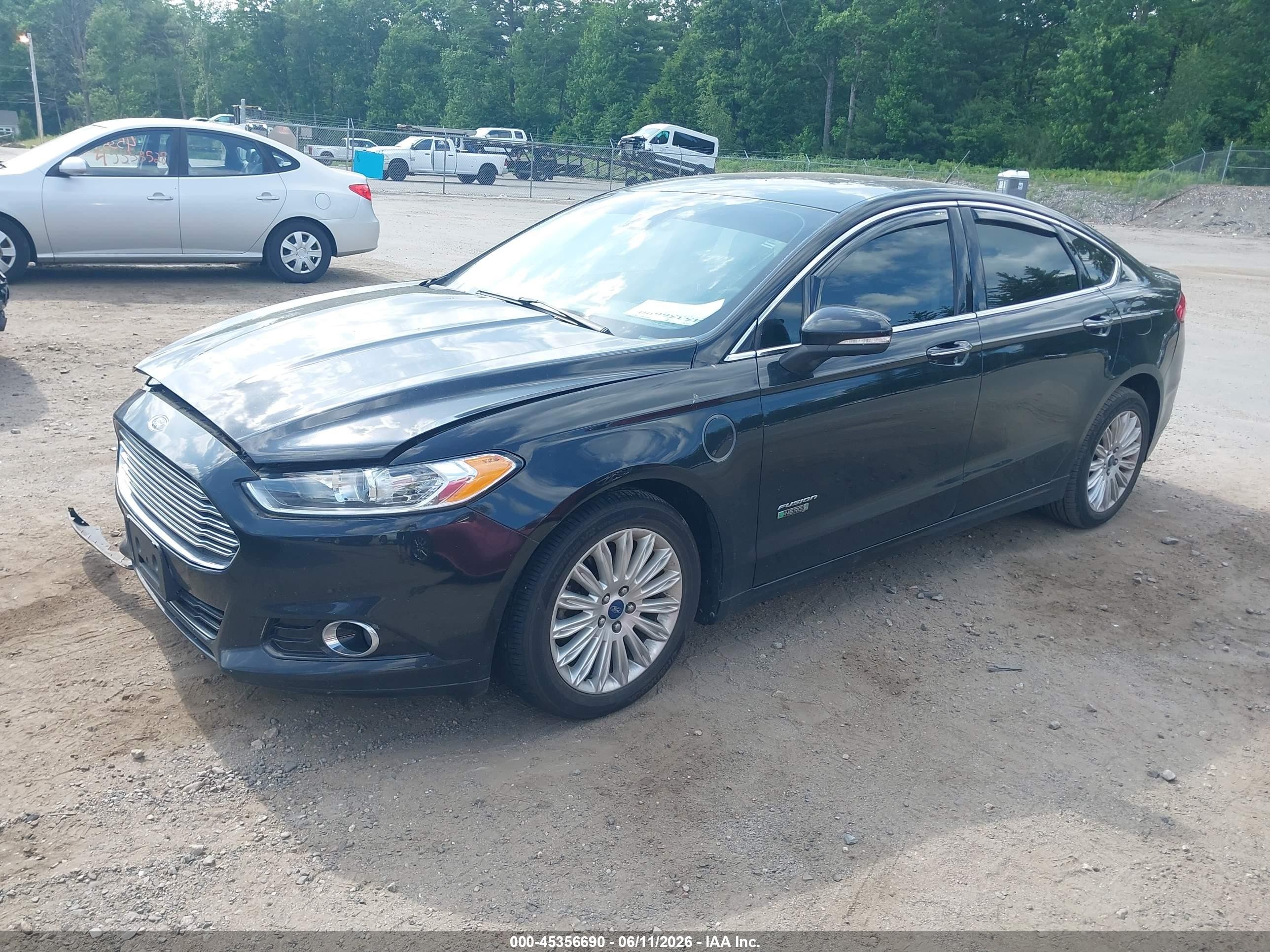 2014 Ford Fusion Energi Titanium Black vin: 3FA6P0SU3ER223295