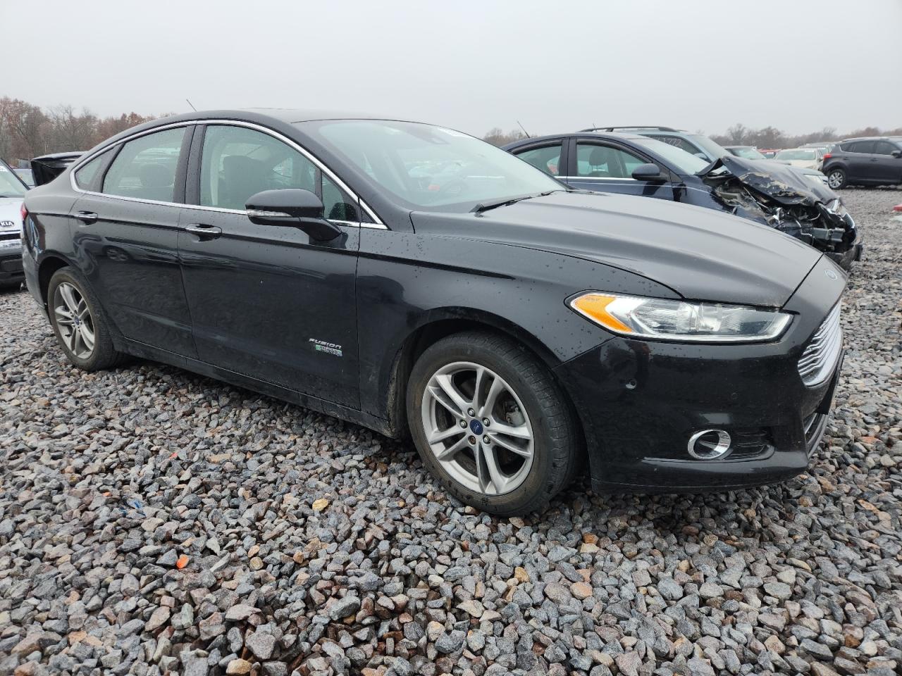 2015 Ford Fusion Titanium Phev Black vin: 3FA6P0SU3FR157817