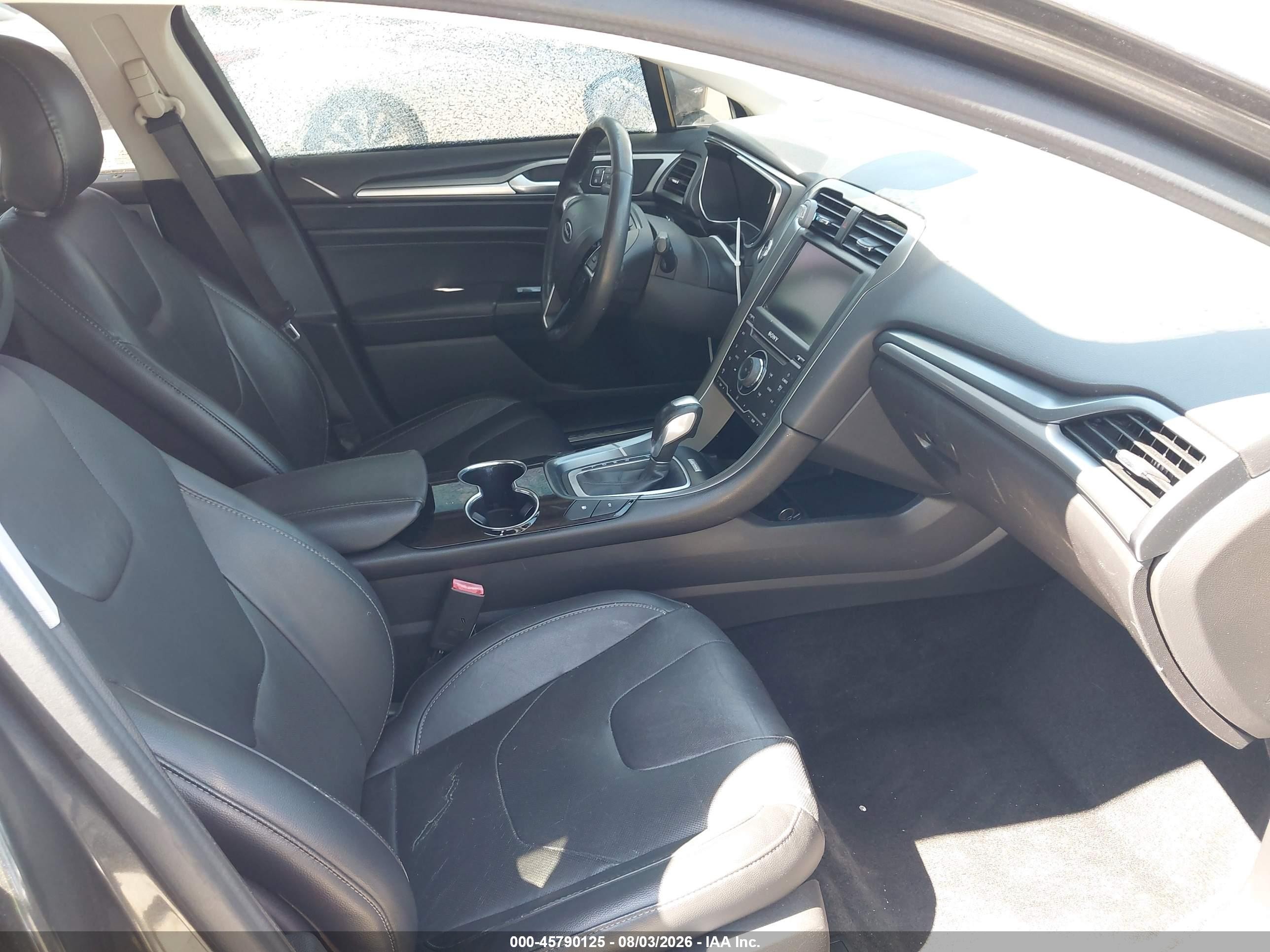 2015 Ford Fusion Energi Titanium Gray vin: 3FA6P0SU3FR166033