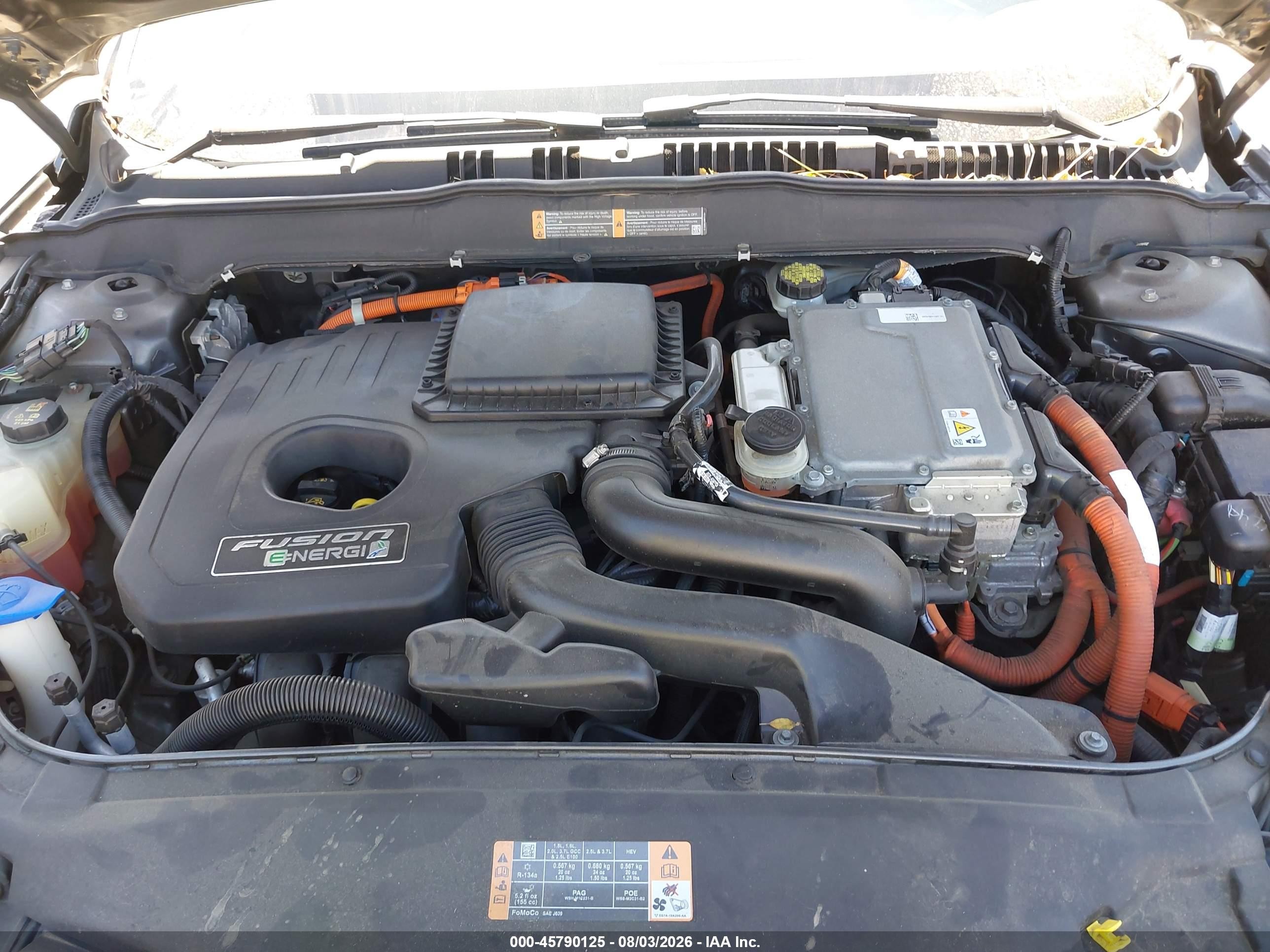 2015 Ford Fusion Energi Titanium Gray vin: 3FA6P0SU3FR166033