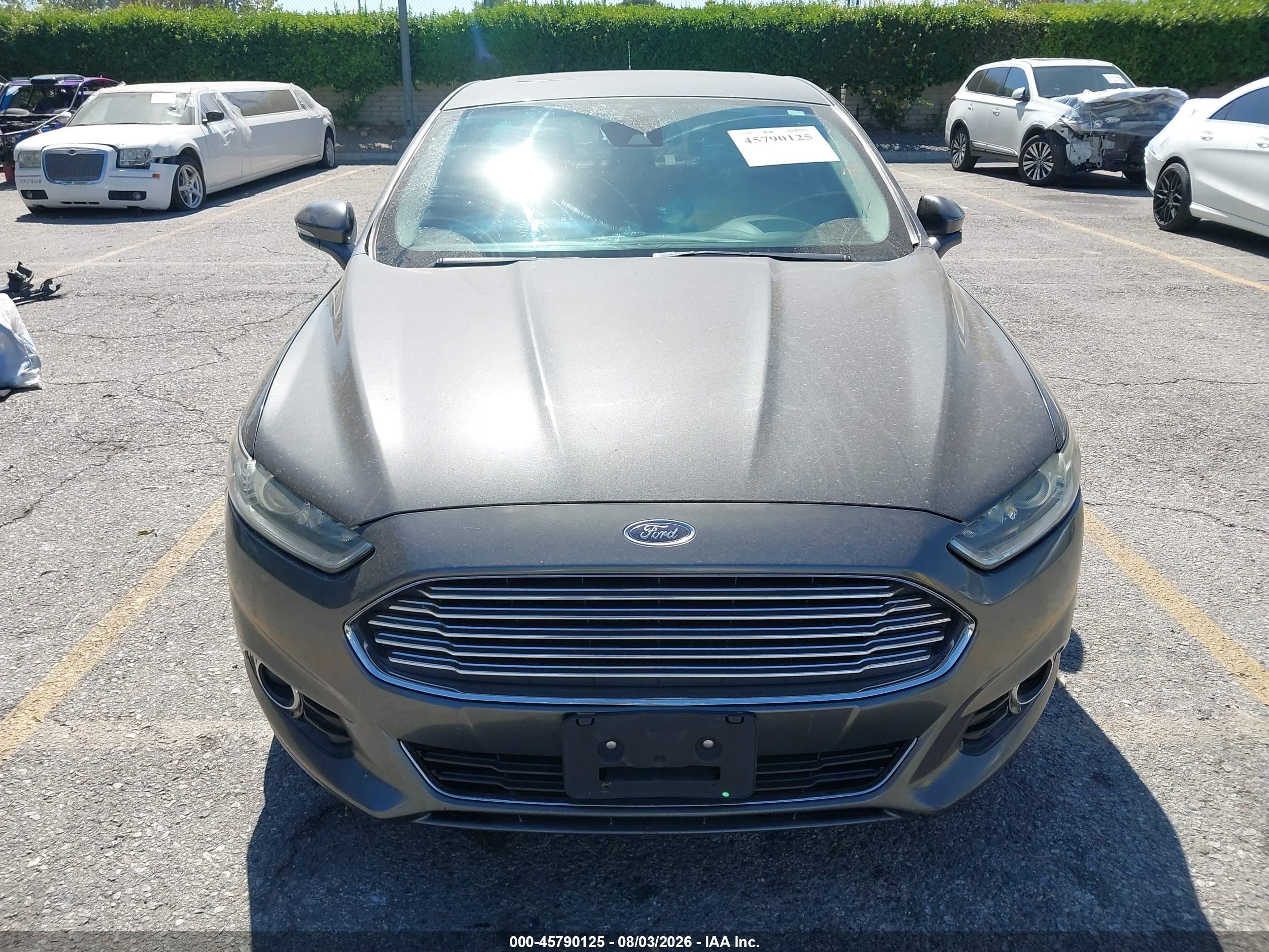 2015 Ford Fusion Energi Titanium Gray vin: 3FA6P0SU3FR166033