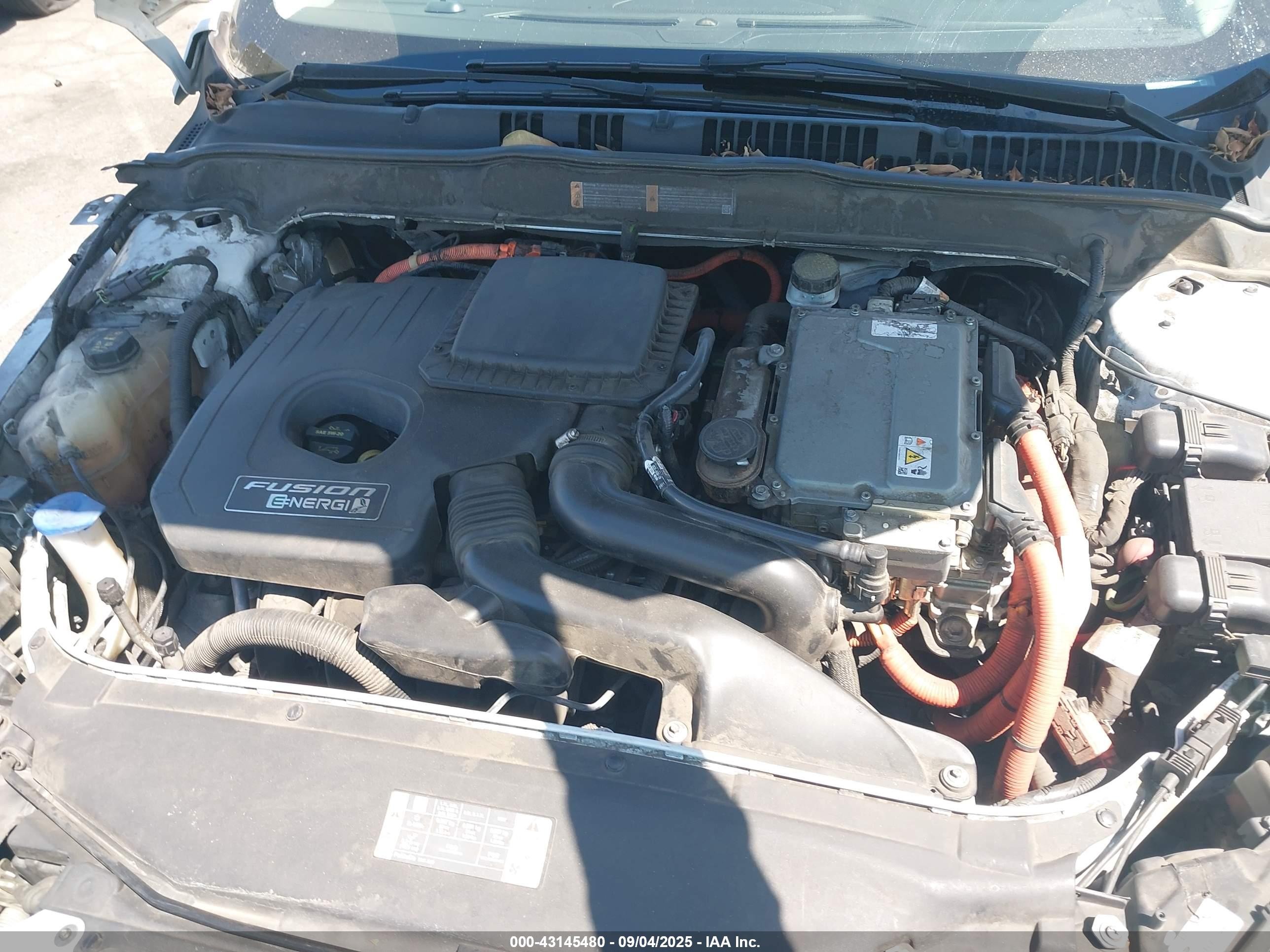 2013 Ford Fusion Energi Titanium Белый vin: 3FA6P0SU4DR373687