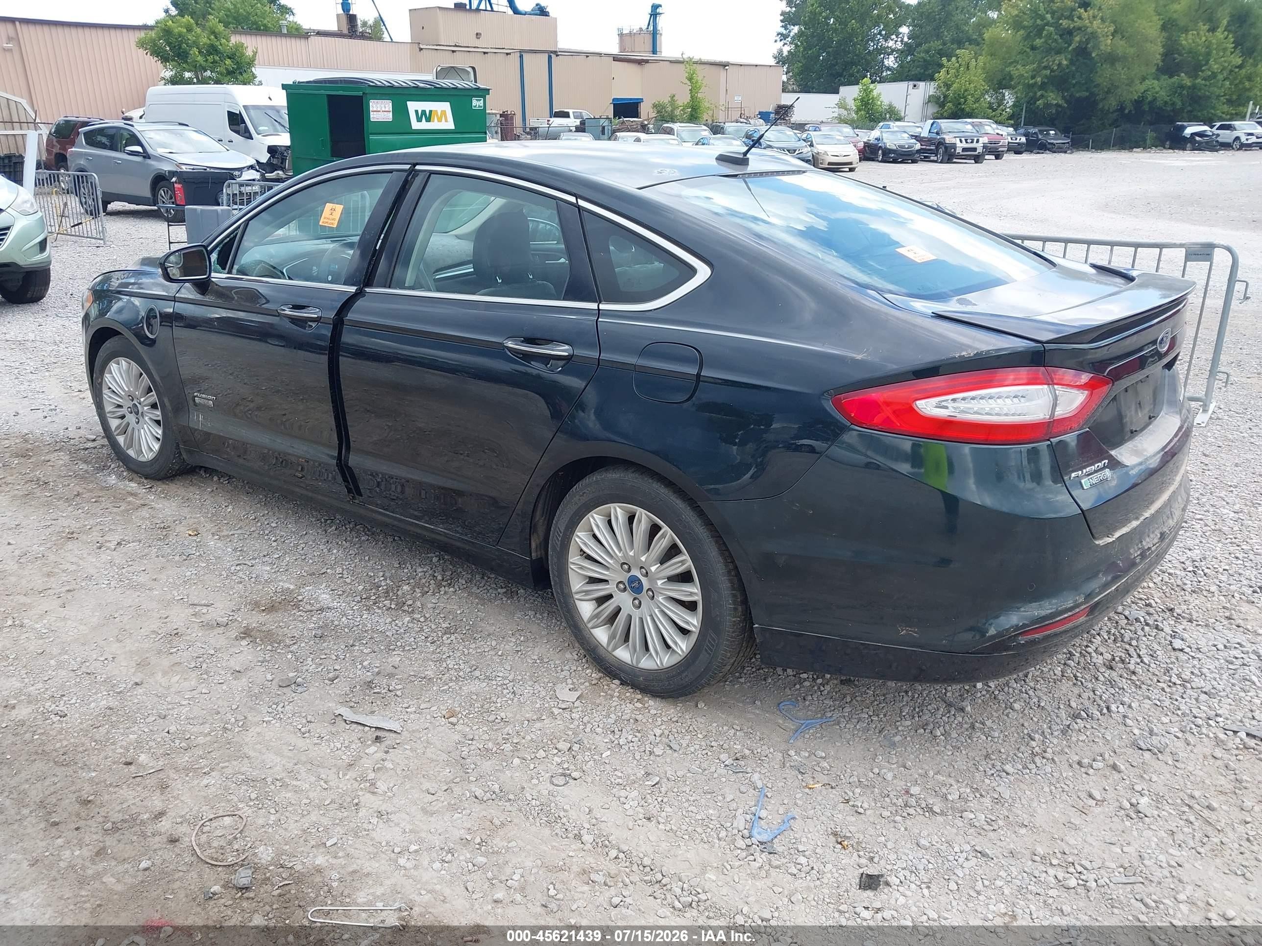 2014 Ford Fusion Energi Titanium Black vin: 3FA6P0SU4ER154472