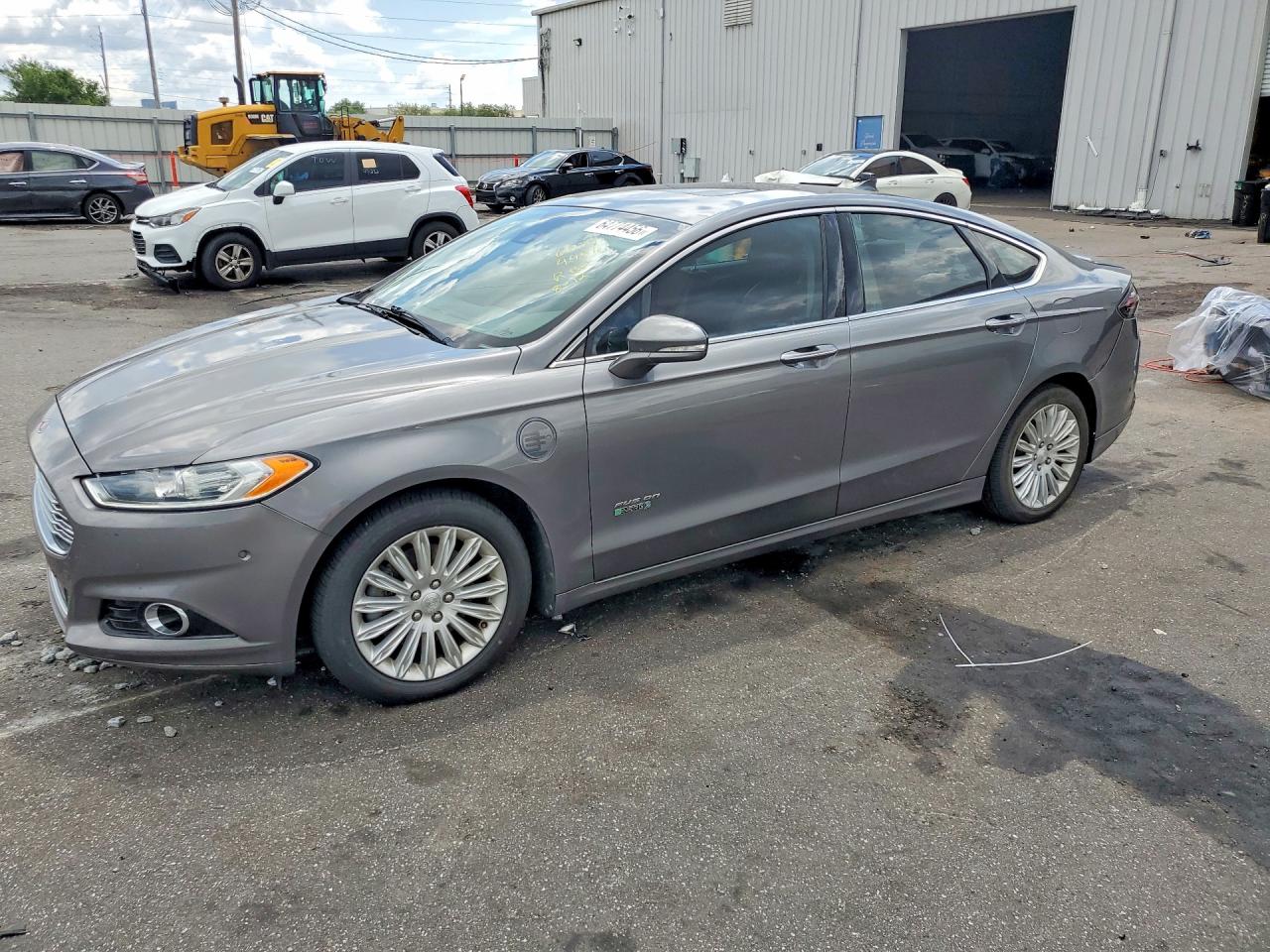2014 Ford Fusion Titanium Phev Gray vin: 3FA6P0SU5ER288830