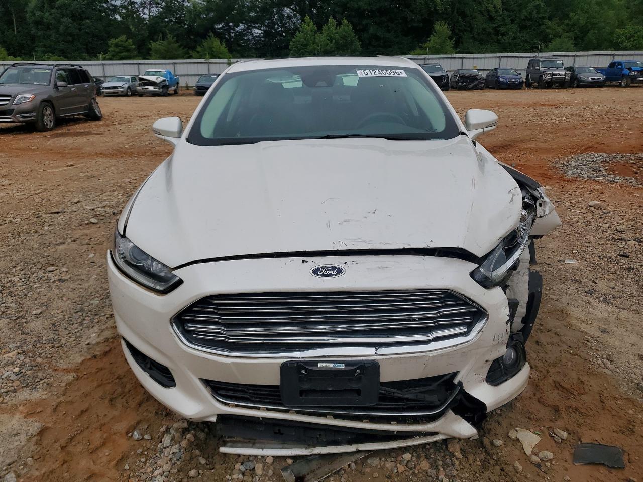 2015 Ford Fusion Titanium Phev White vin: 3FA6P0SU5FR221761