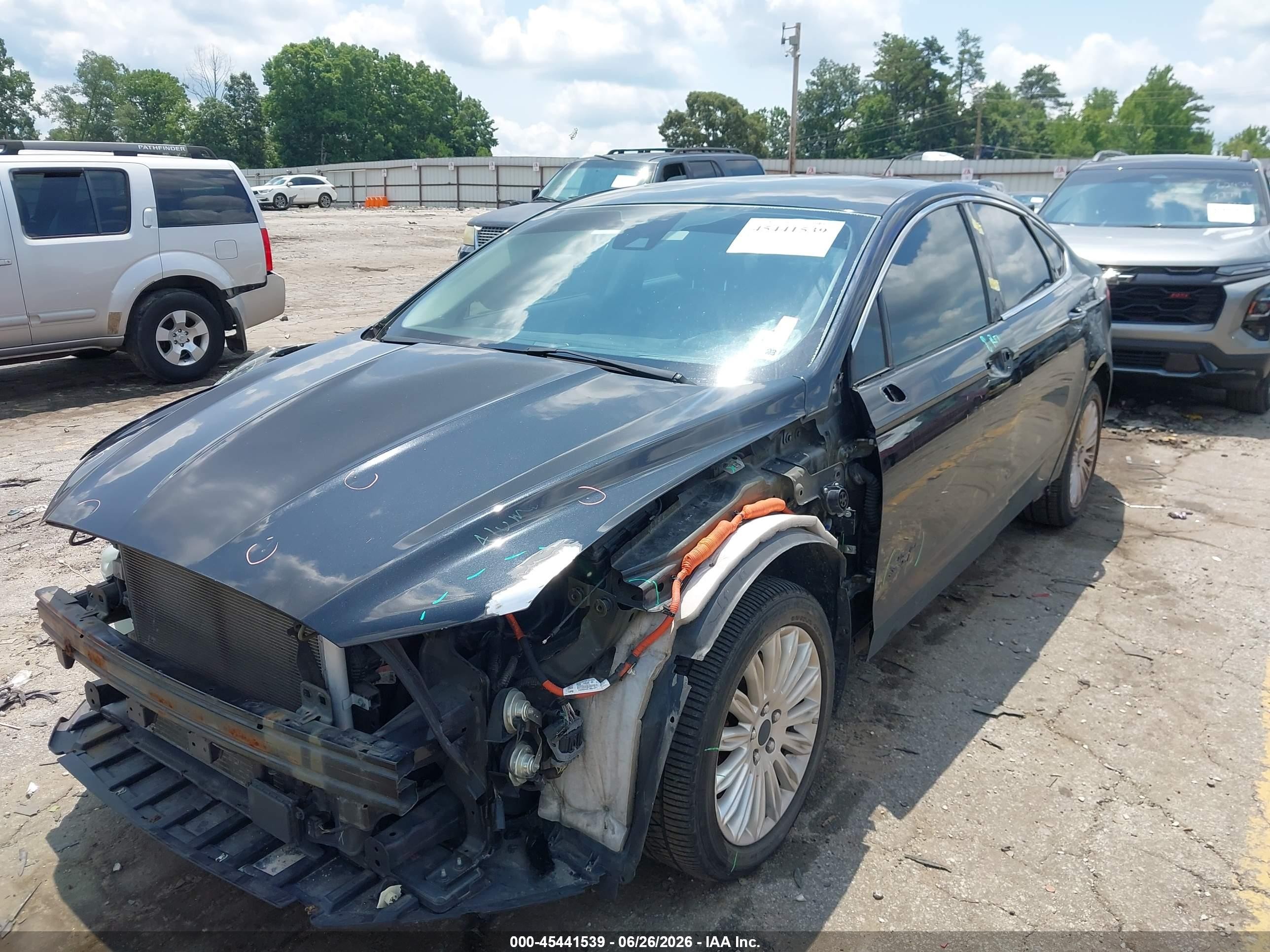 2013 Ford Fusion Energi Titanium Black vin: 3FA6P0SU6DR259139