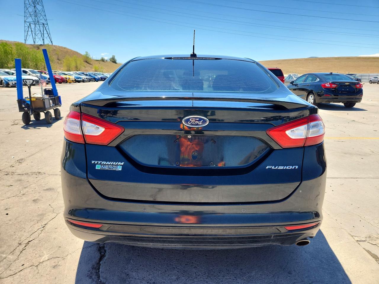 2014 Ford Fusion Titanium Phev Blue vin: 3FA6P0SU7ER136094