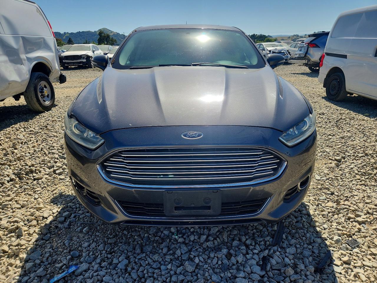 2015 Ford Fusion Hybrid Gray vin: 3FA6P0SU7FR245981