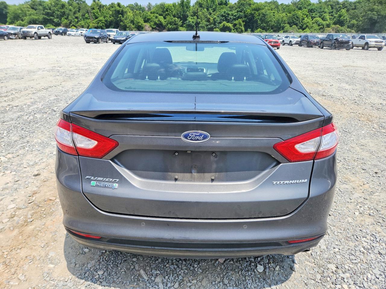 2015 Ford Fusion Titanium Phev Gray vin: 3FA6P0SU7FR246905