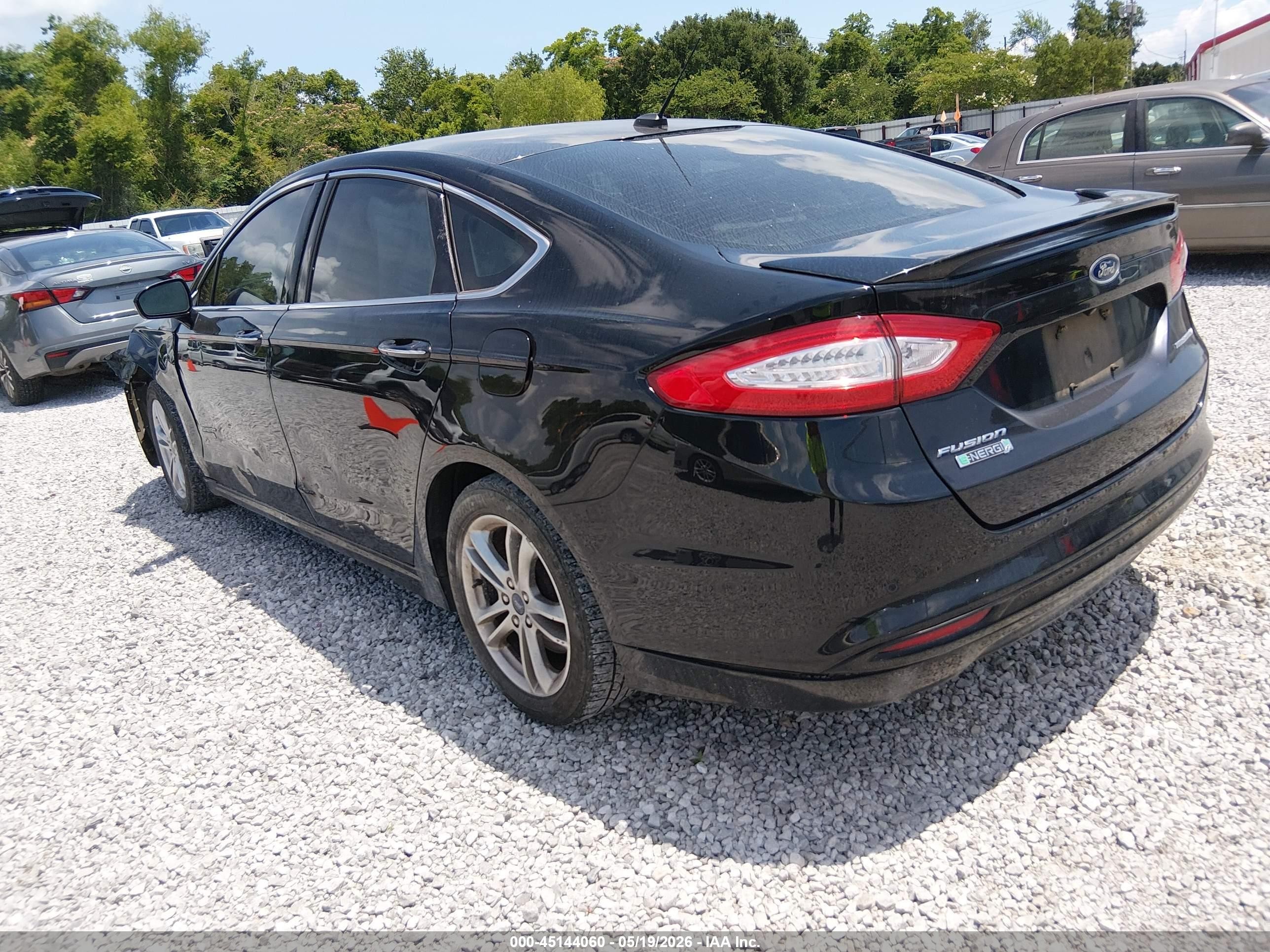 2016 Ford Fusion Energi Titanium Black vin: 3FA6P0SU7GR189834