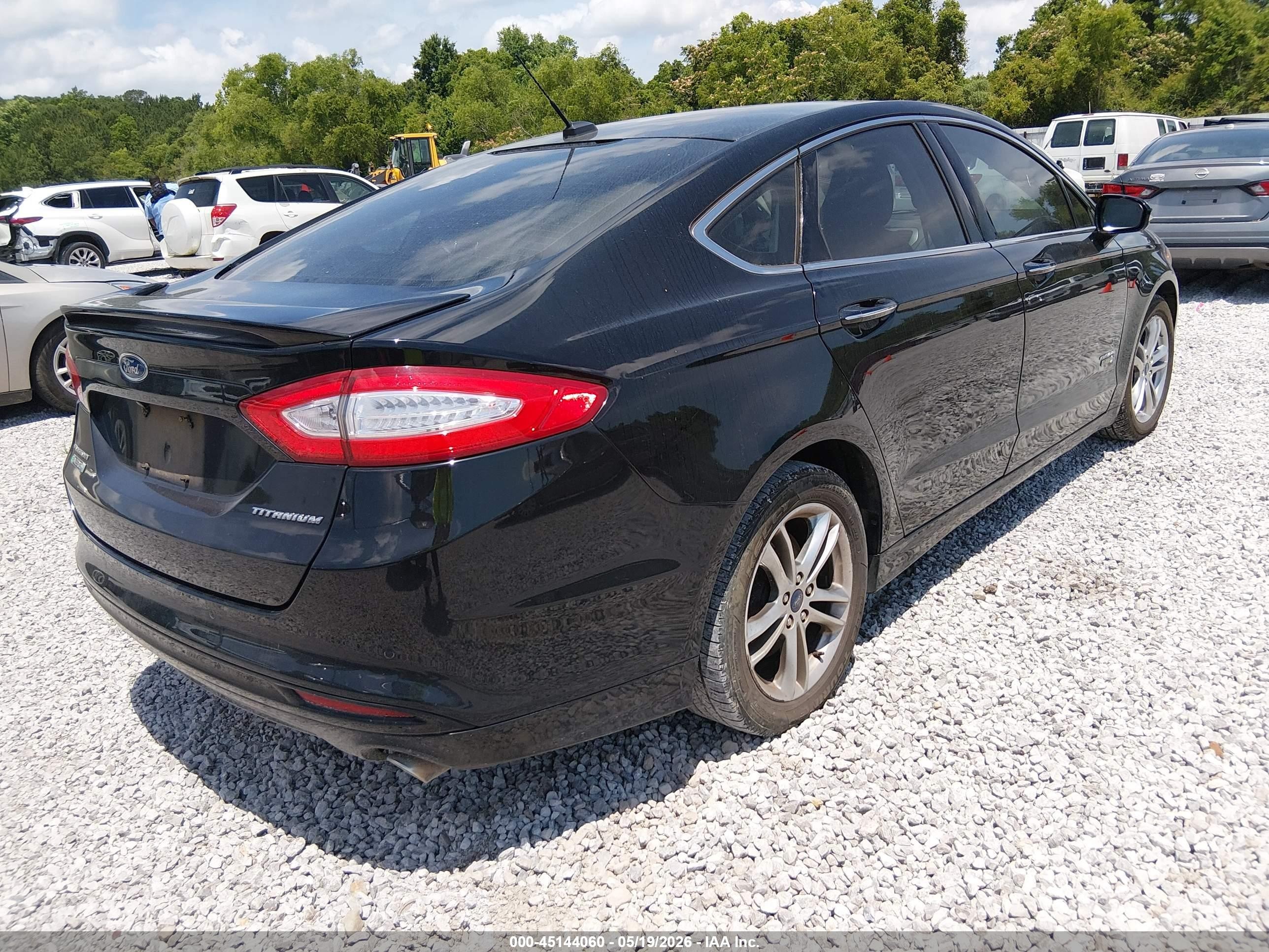 2016 Ford Fusion Energi Titanium Black vin: 3FA6P0SU7GR189834