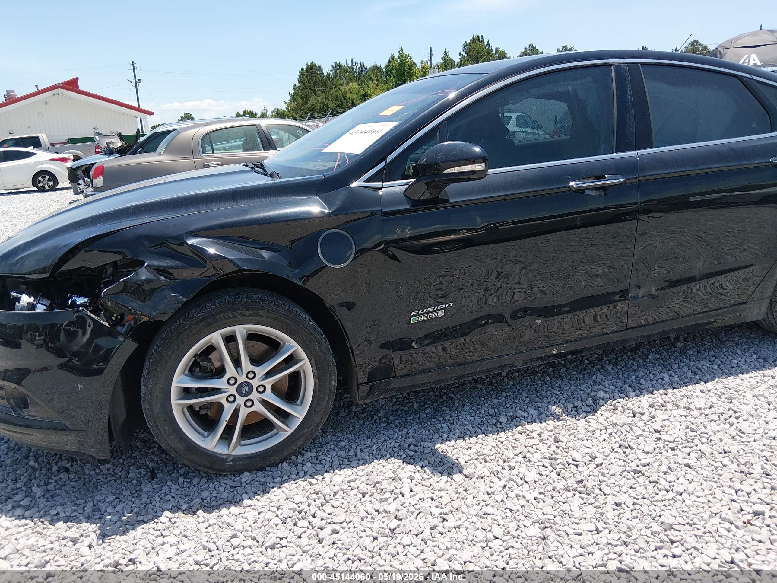 2016 Ford Fusion Energi Titanium Black vin: 3FA6P0SU7GR189834