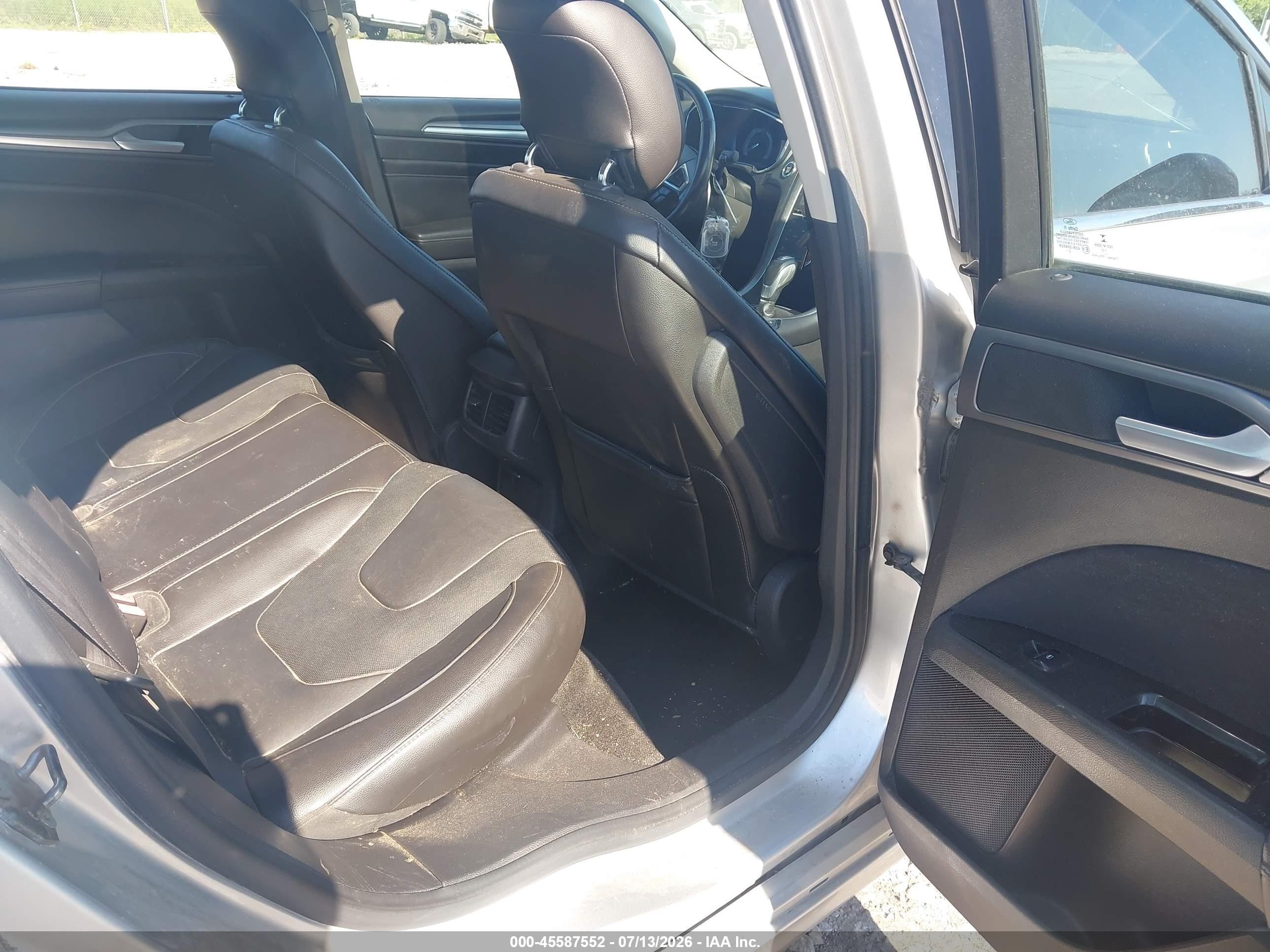 2013 Ford Fusion Energi Titanium Silver vin: 3FA6P0SU8DR310320