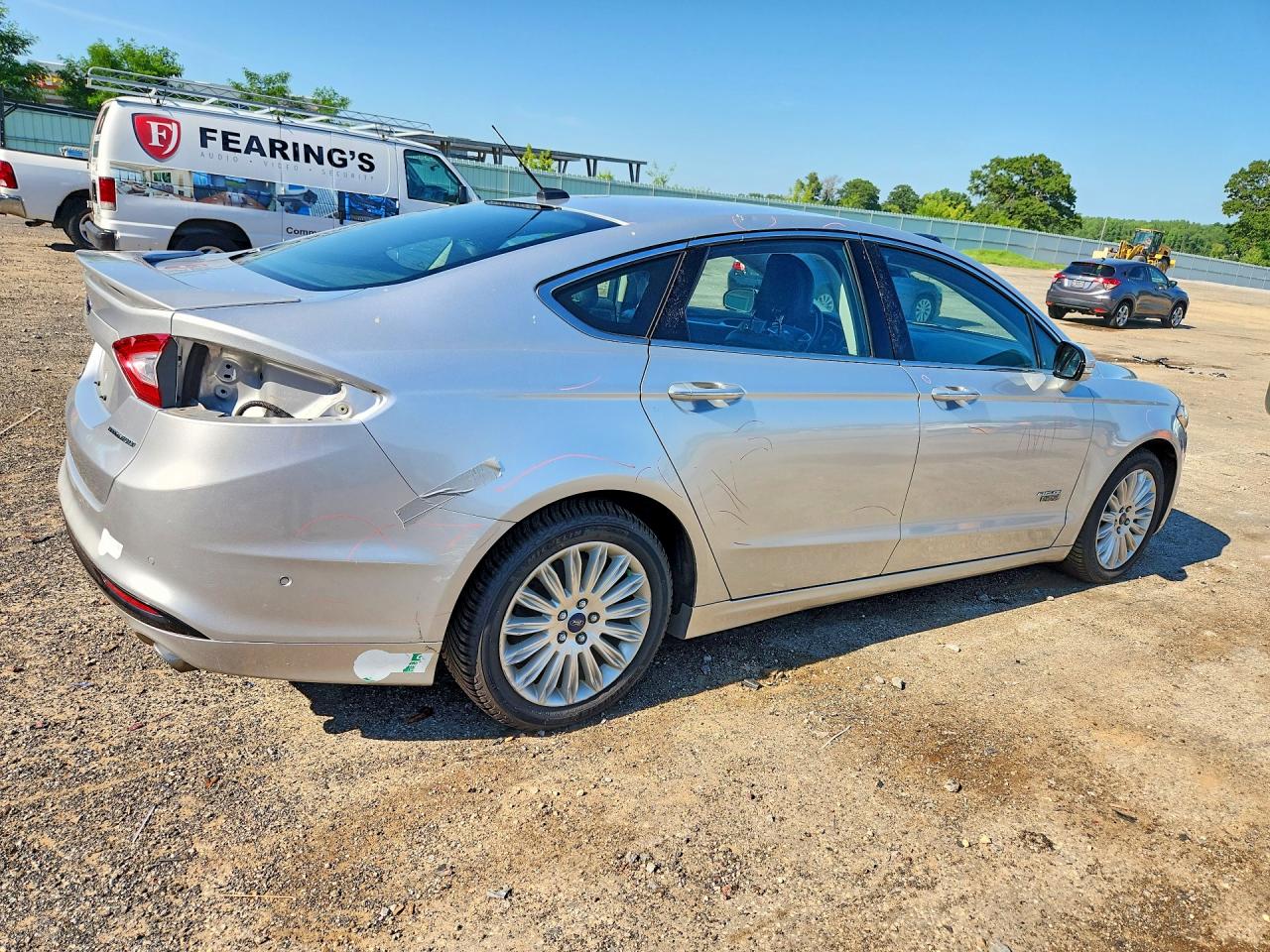 2013 Ford Fusion Titanium Phev Silver vin: 3FA6P0SU9DR273617